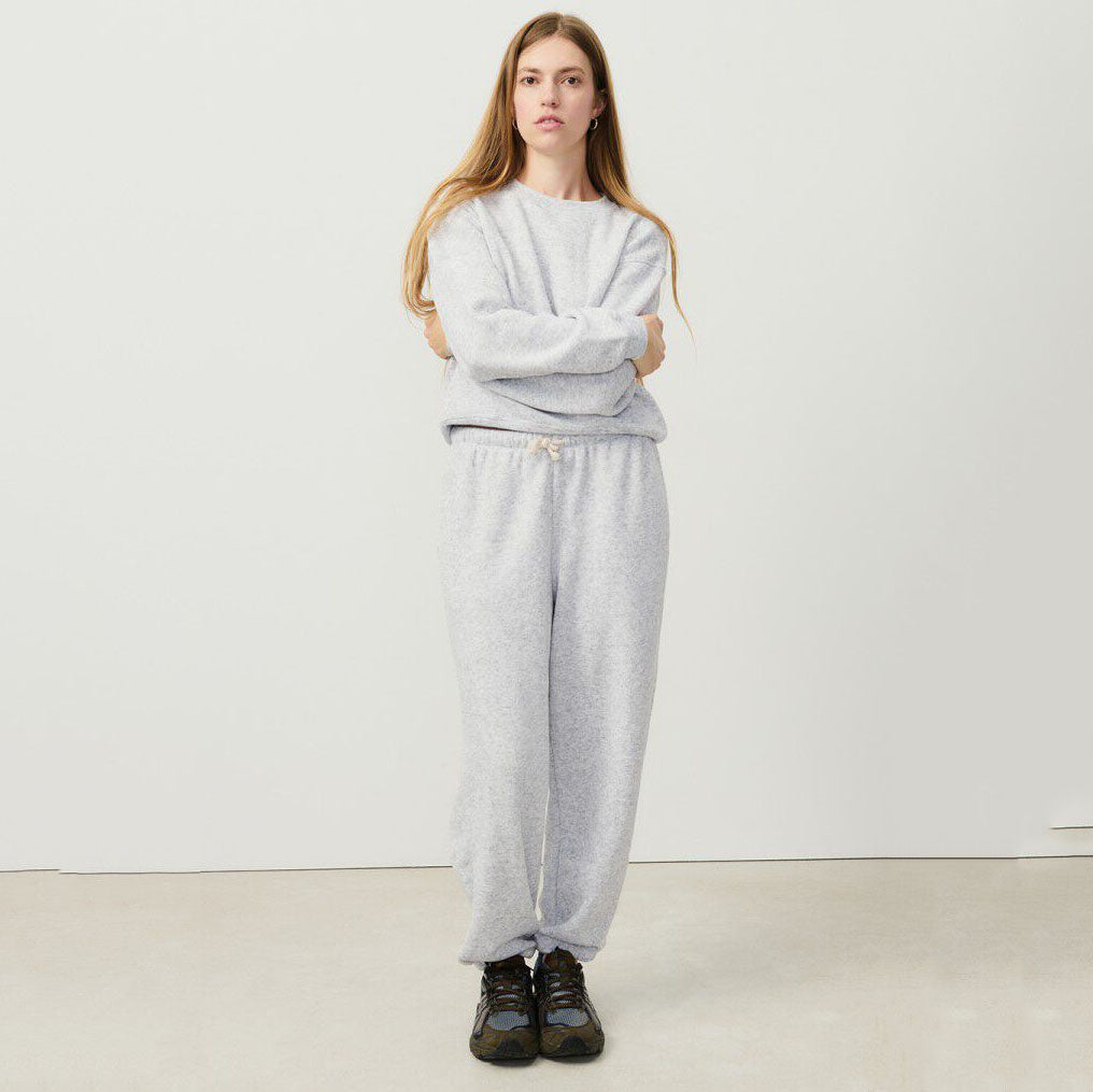 Women Light Grey Cotton Sweatshirt