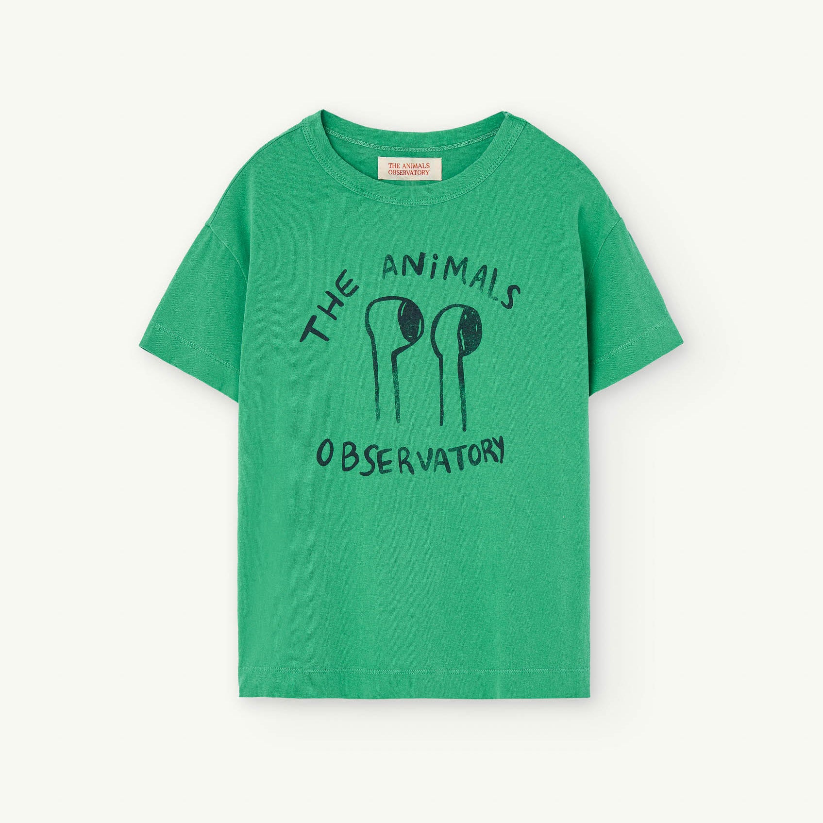 Boys & Girls Green Logo Cotton T-Shirt