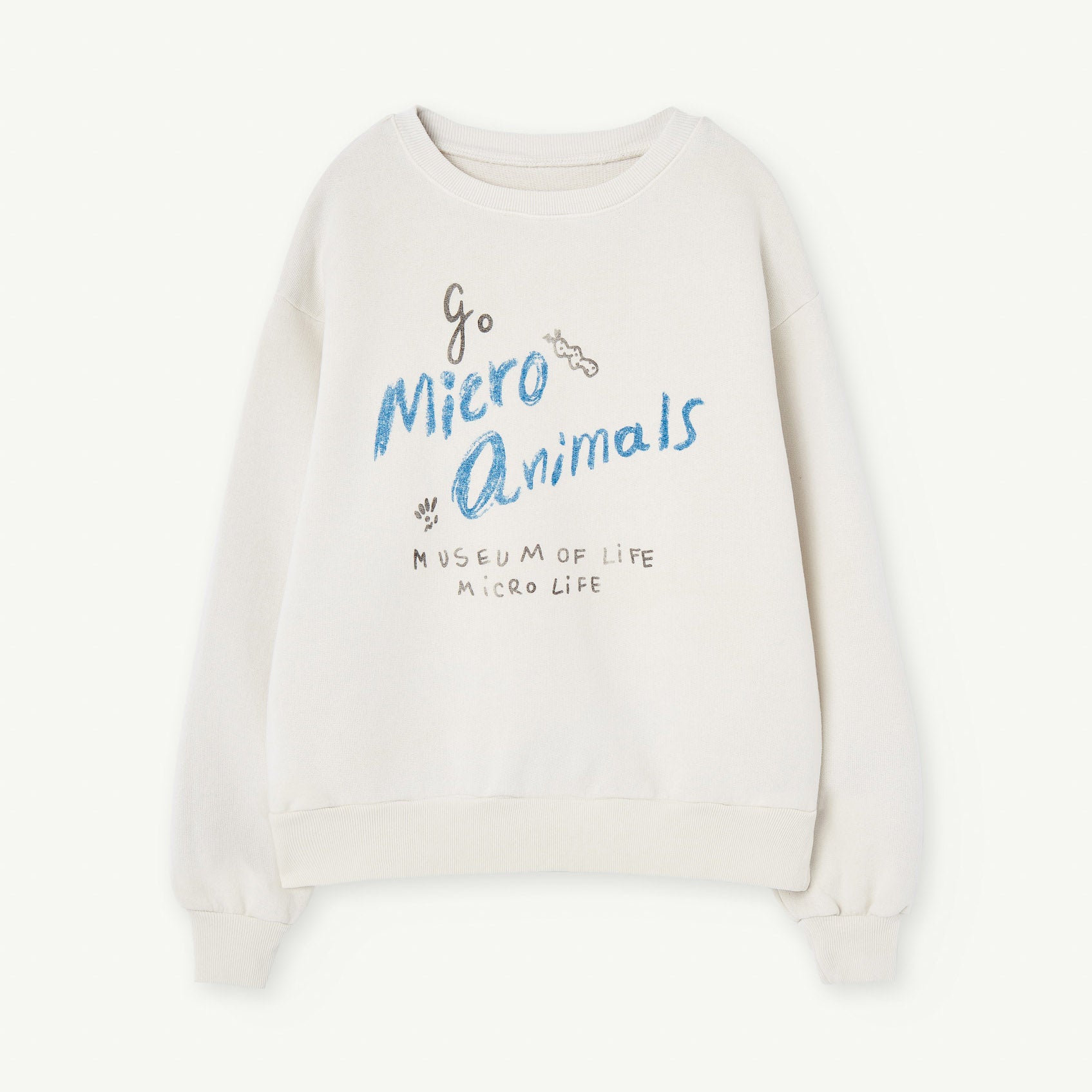 Boys & Girls White Logo Cotton Sweatshirt