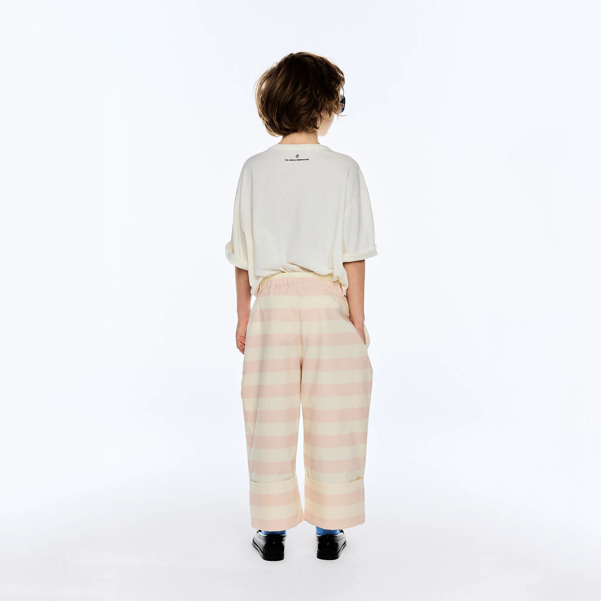 Boys & Girls White Printed Cotton T-Shirt