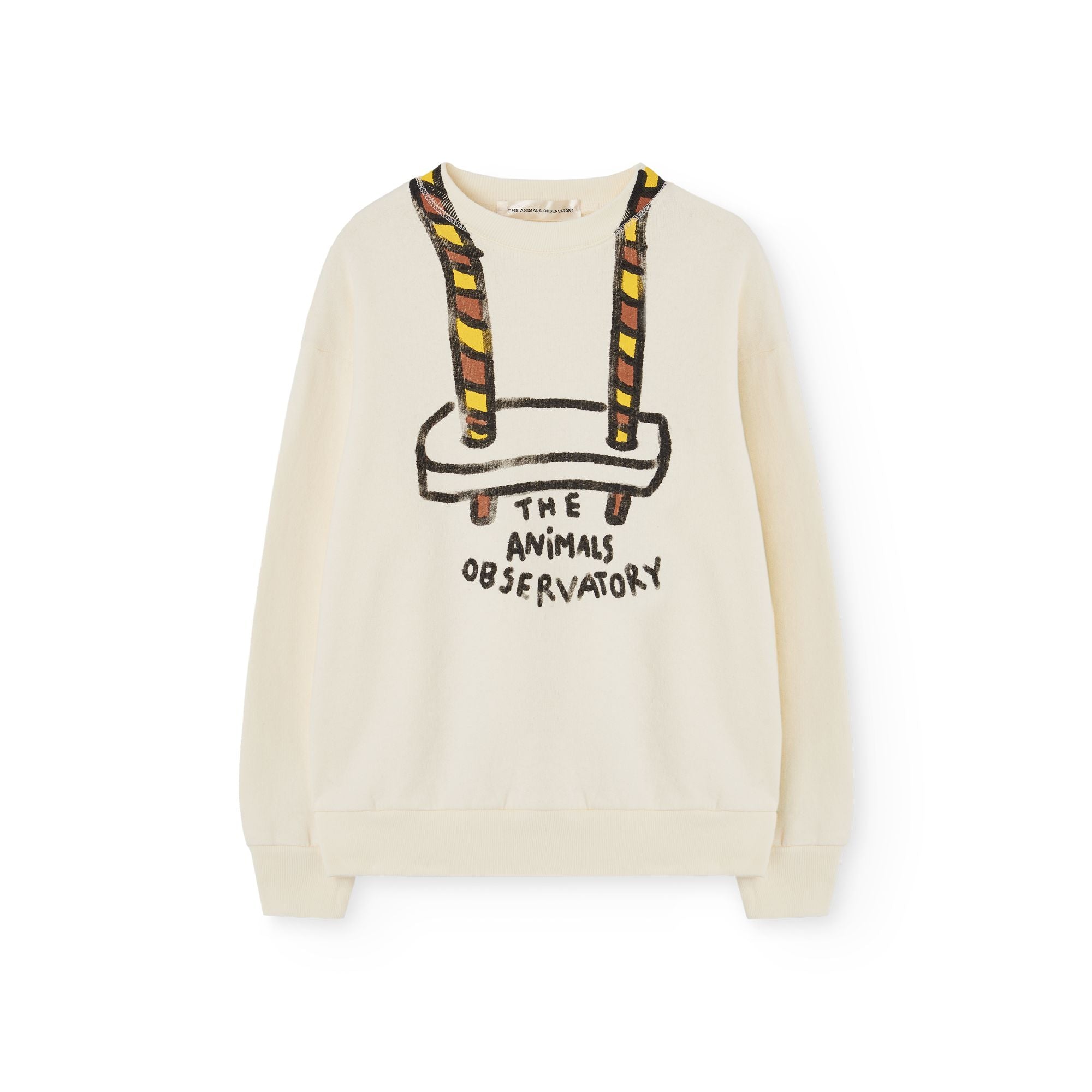 Boys & Girls White Printed Cotton Sweatshirt