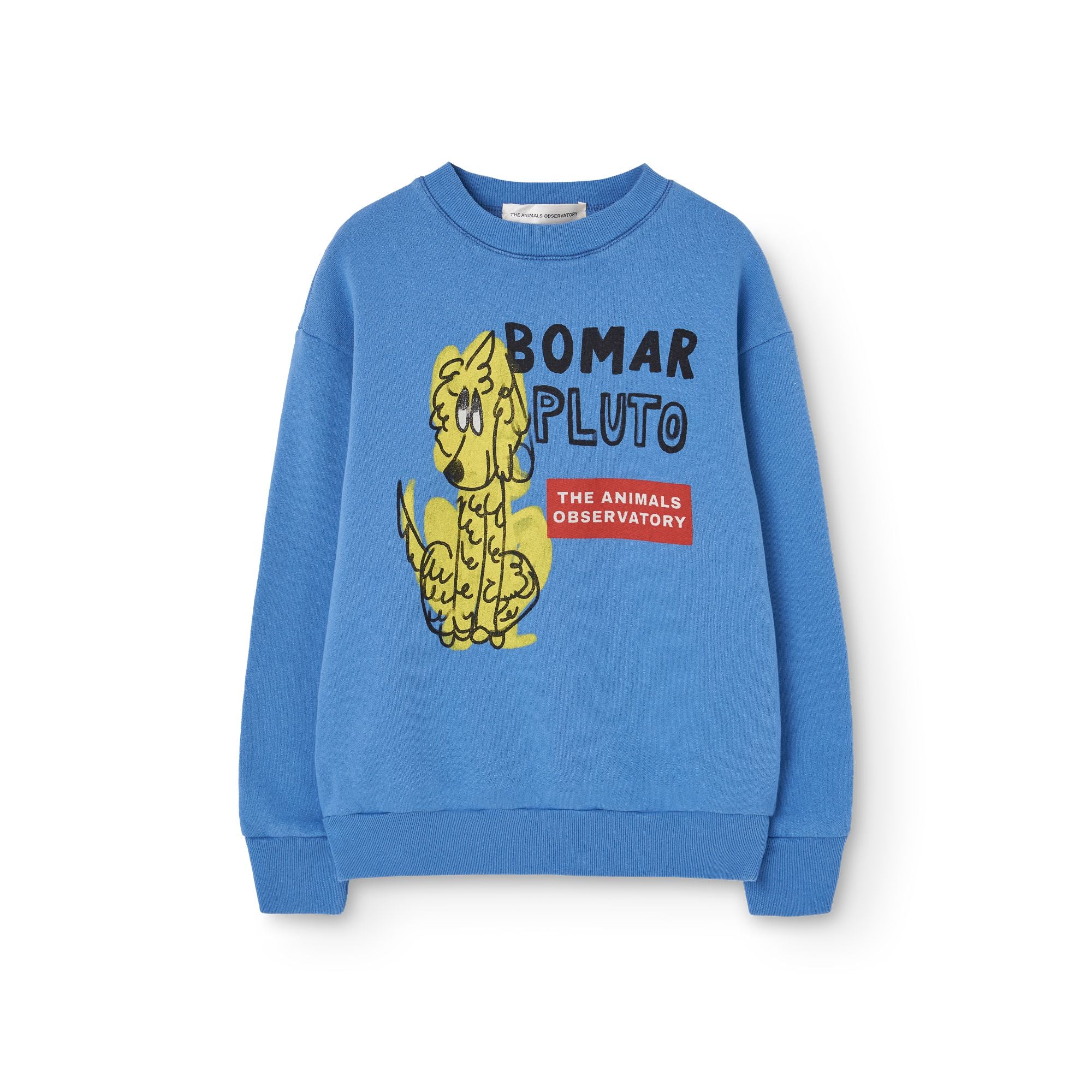 Boys & Girls Blue Printed Cotton Sweatshirt