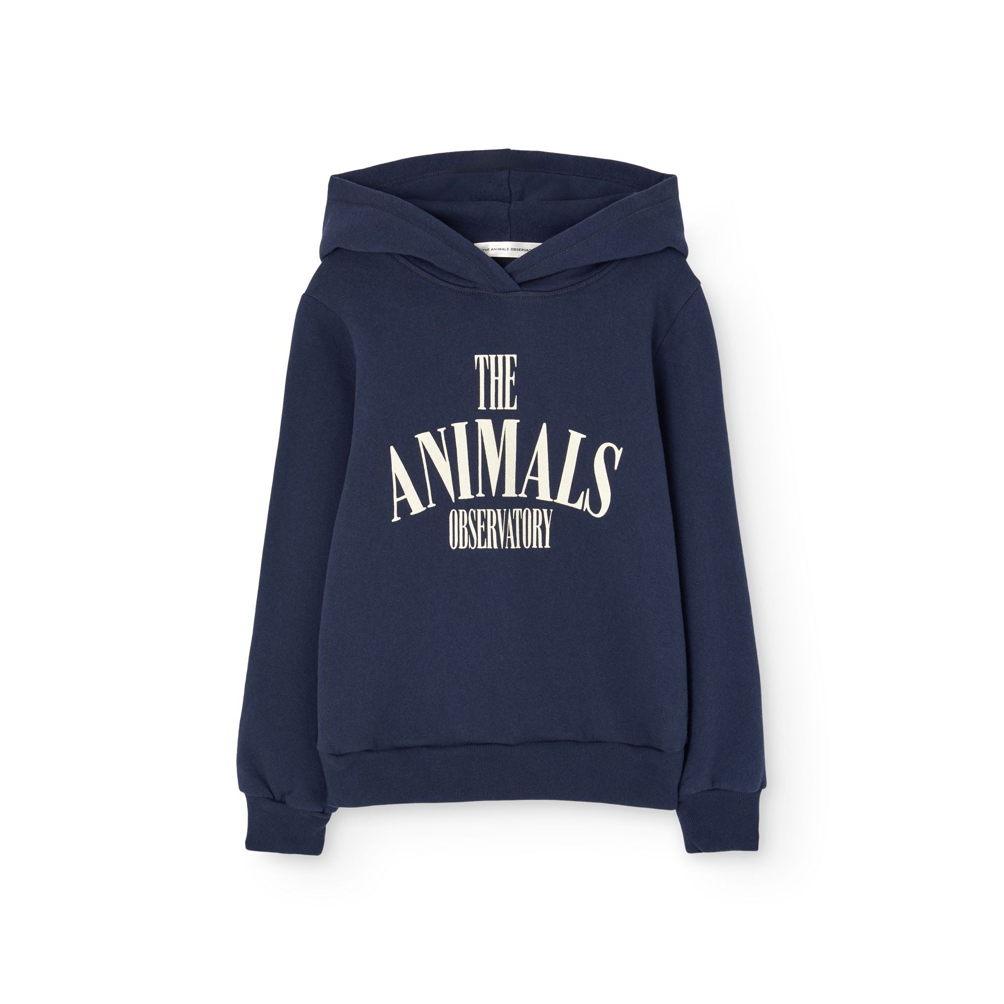 Boys & Girls Navy Logo Hooded Cotton Sweatshirt