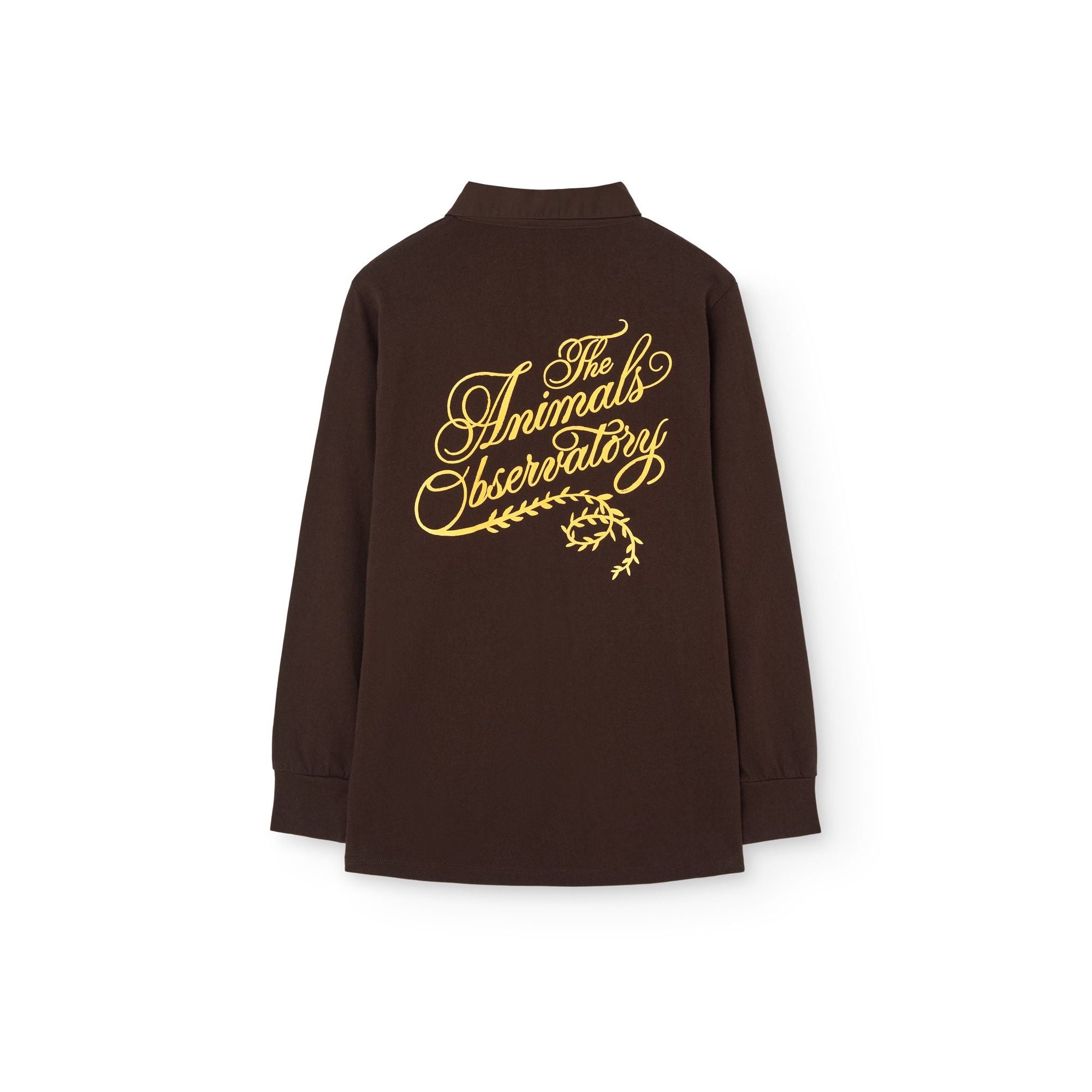 Boys & Girls Dark Brown Cotton Polo Shirt
