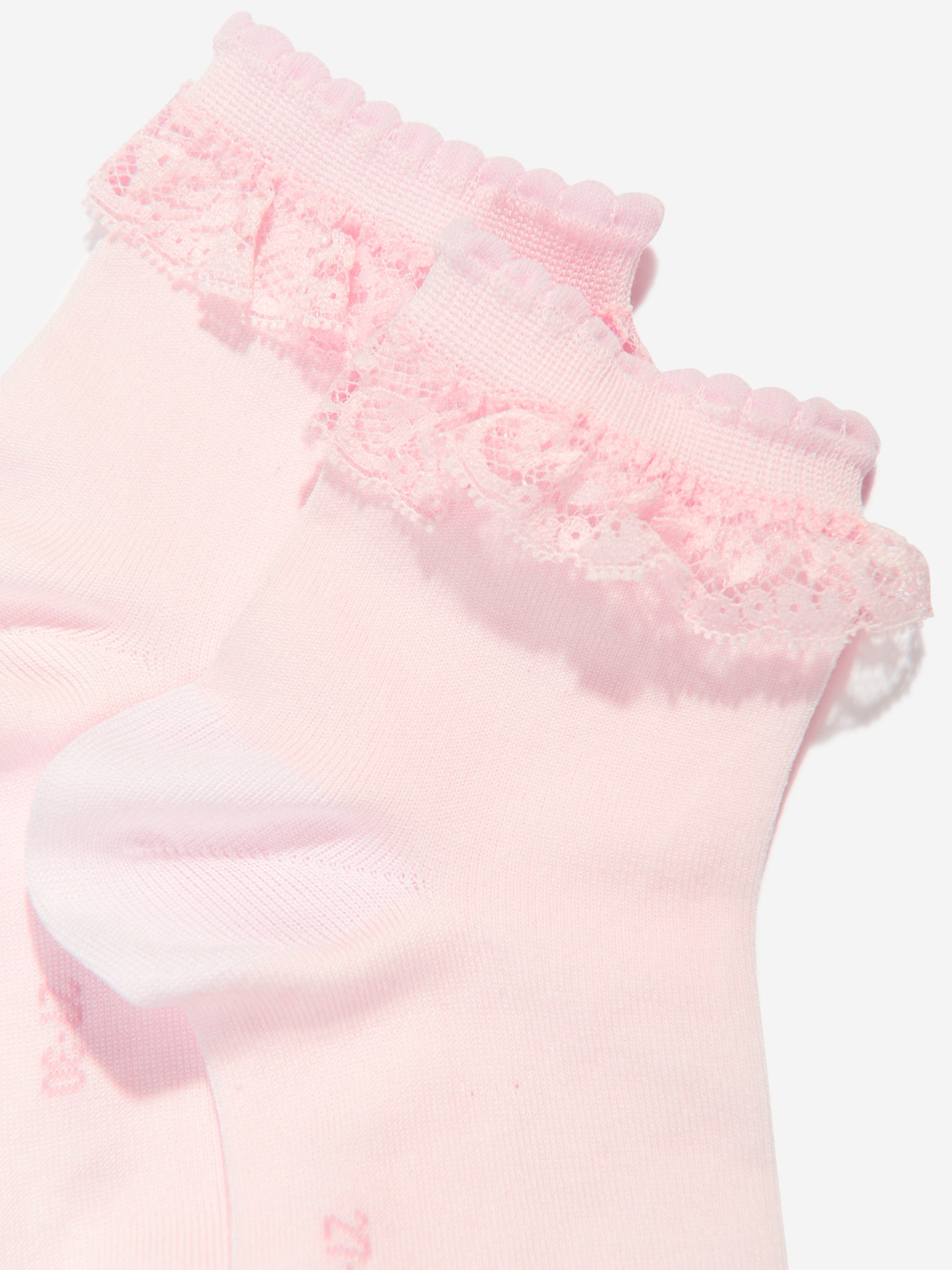 Falke Girls Romantic Lace Socks in Pink