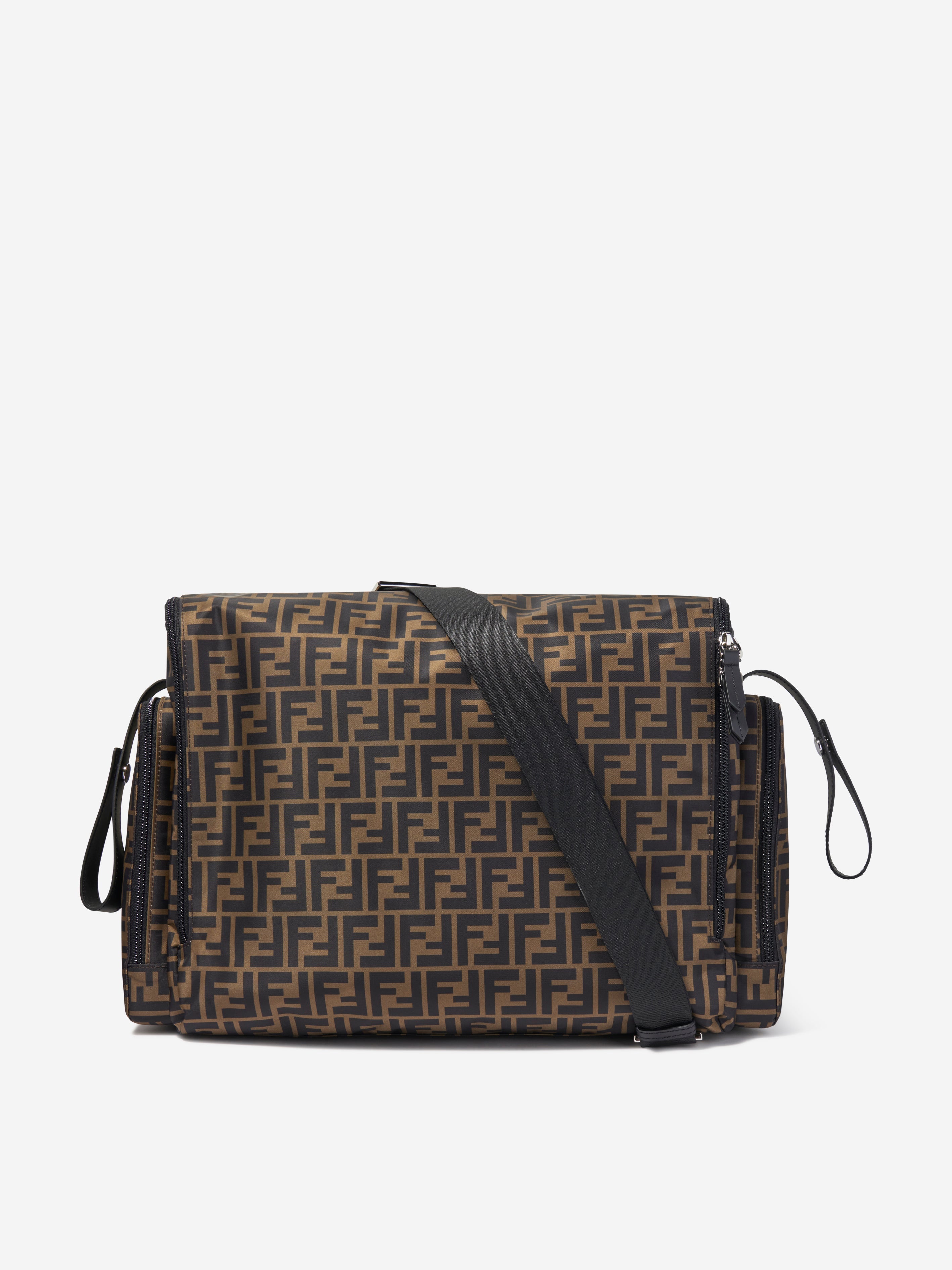 Baby FF Logo Changing Bag in Brown