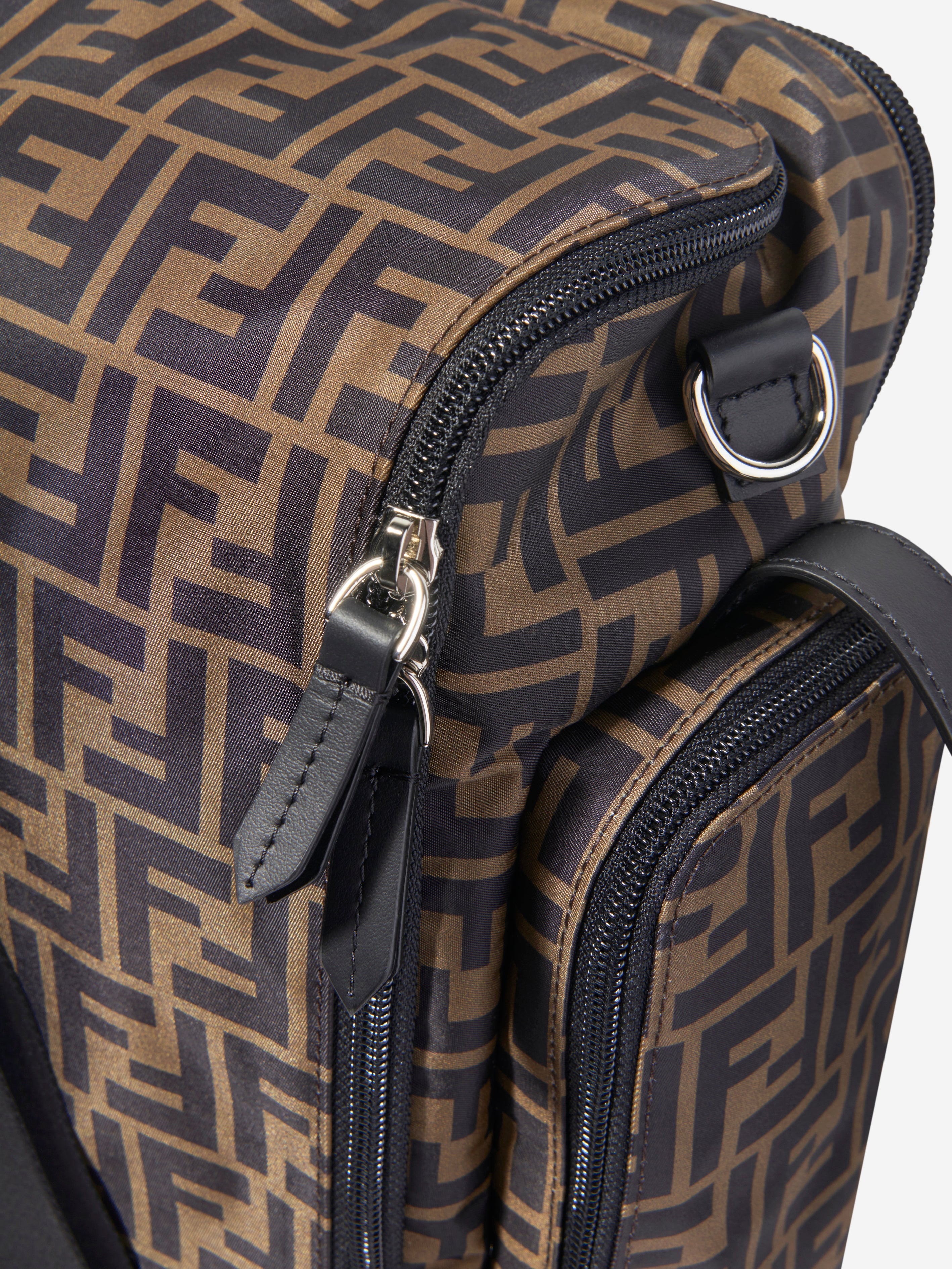 Baby FF Logo Changing Bag in Brown