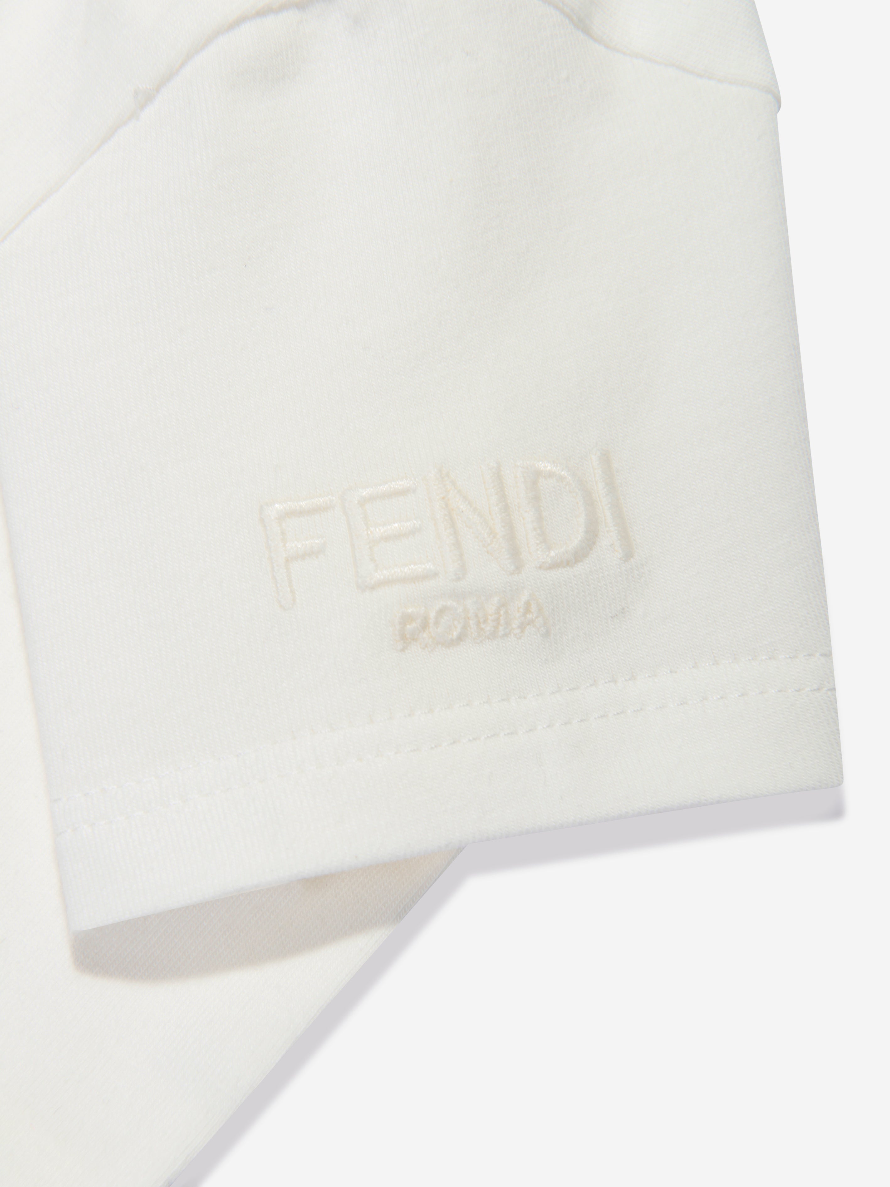 Baby Girls Bag Print T-Shirt in Ivory