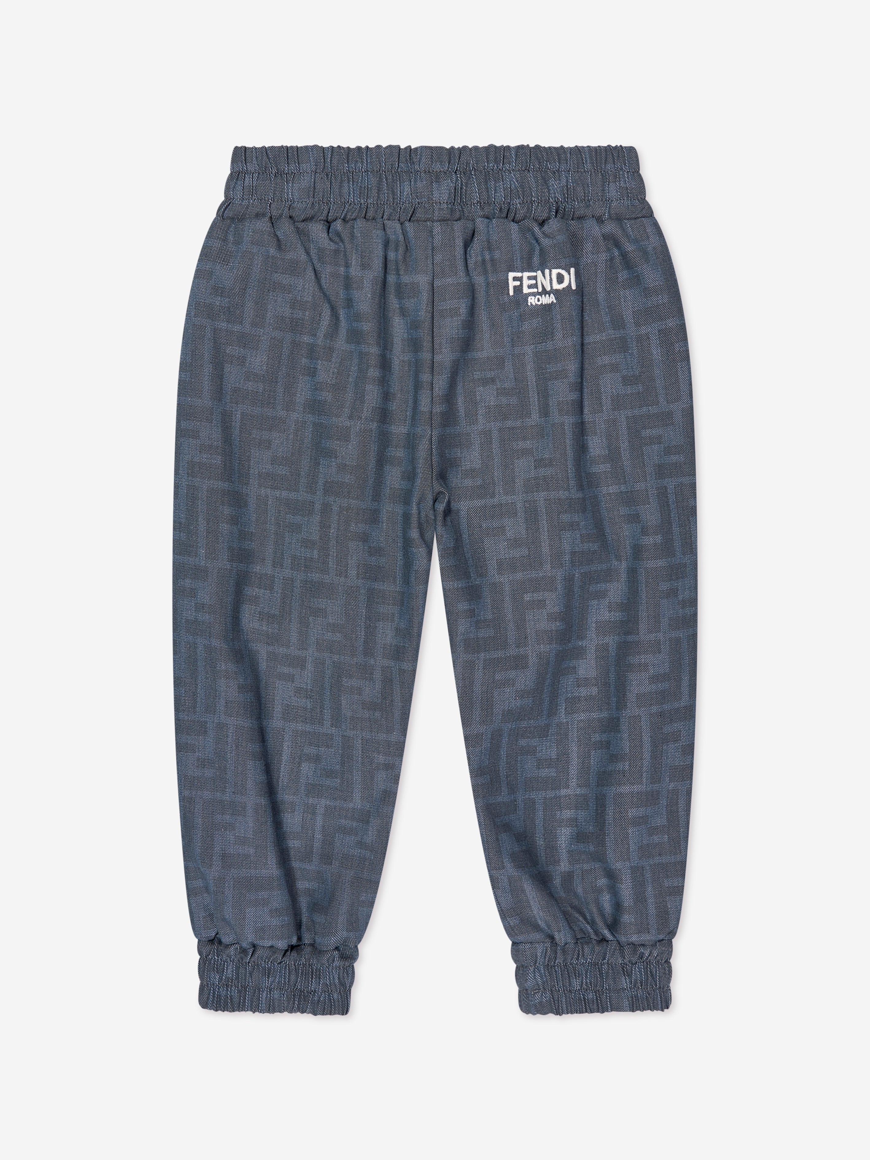 Baby Chambray FF Logo Joggers in Blue