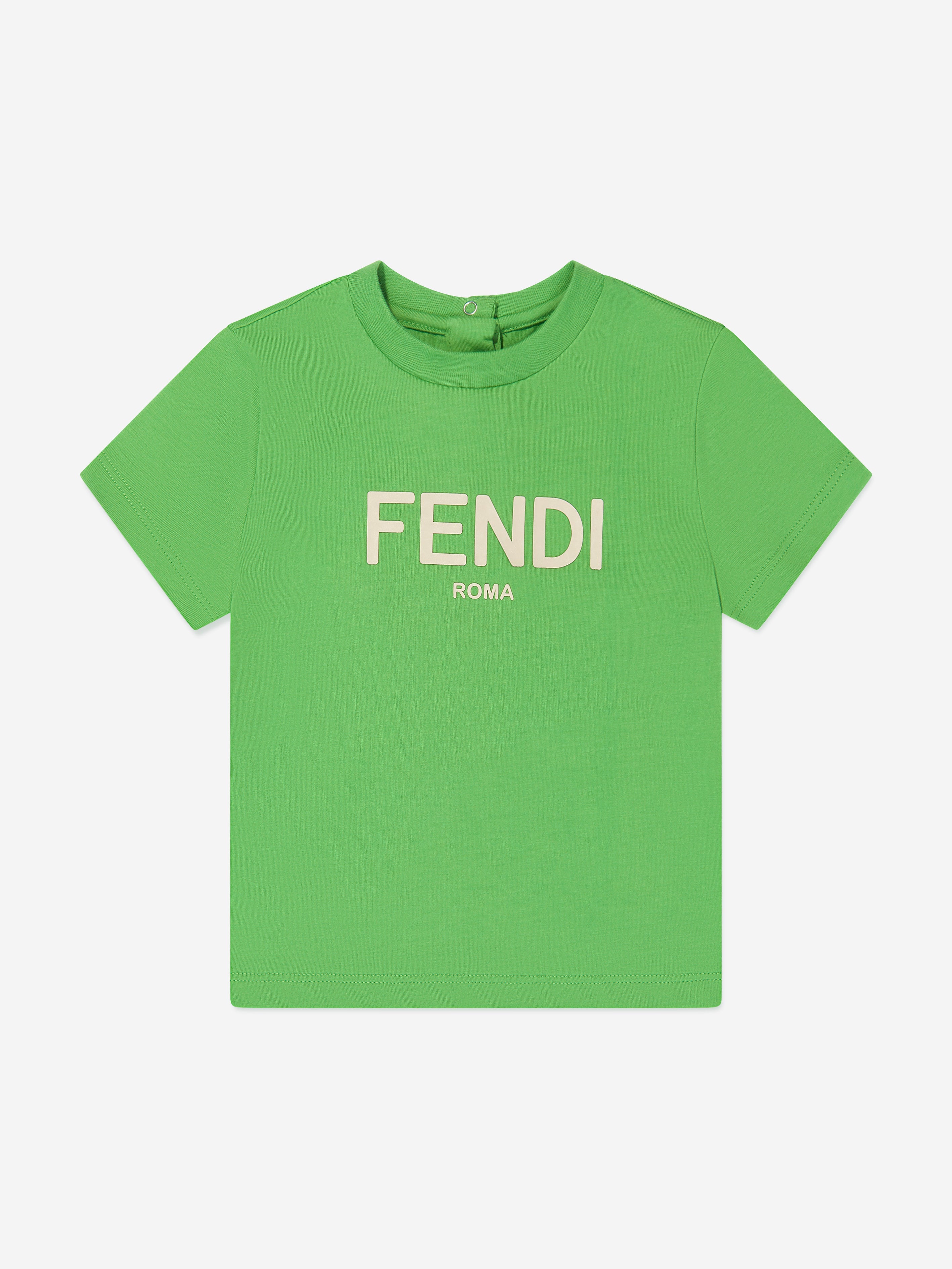 Baby Logo Print T-Shirt in Green