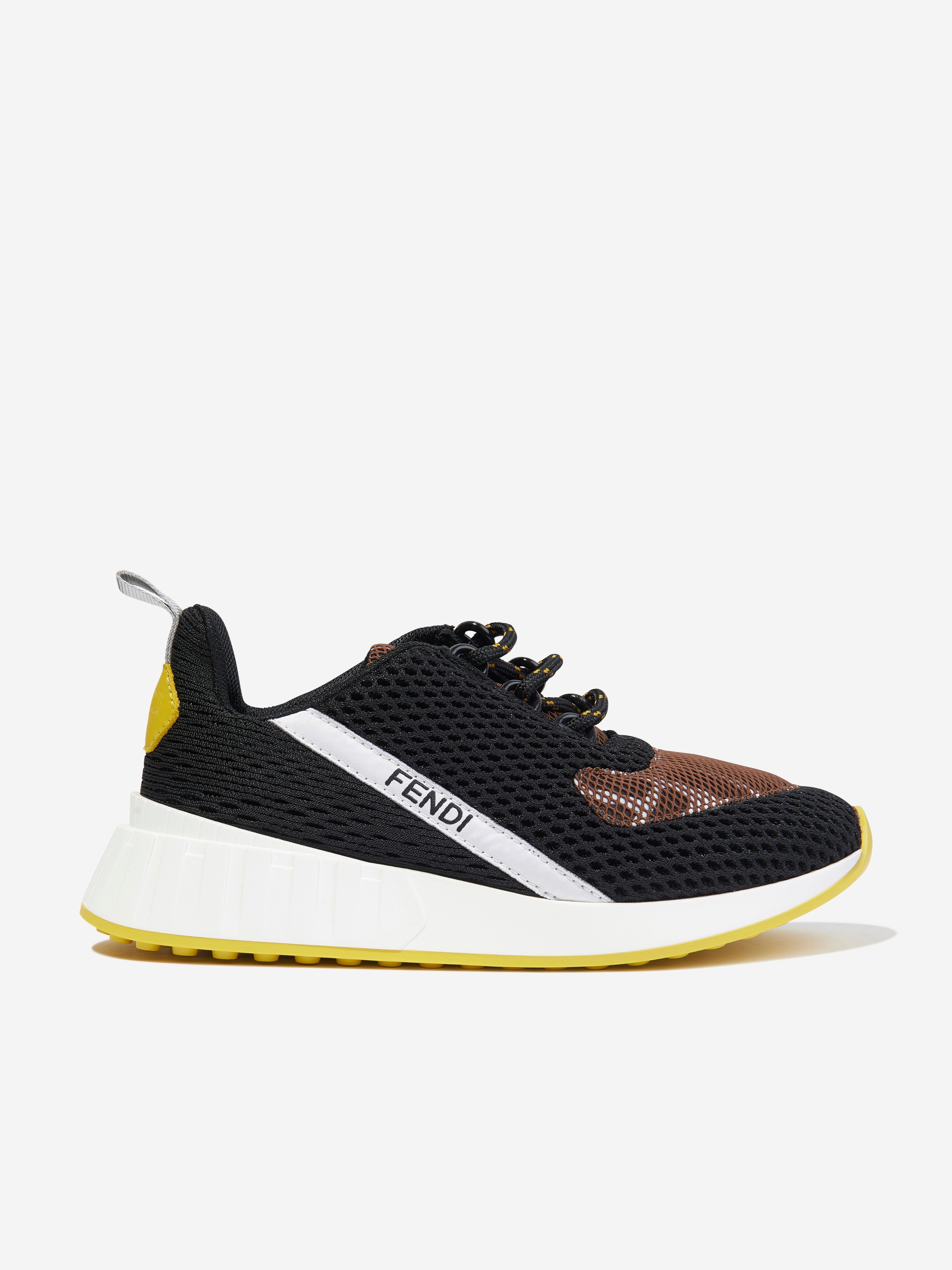 Kids Mesh FF Logo Trainers in Black