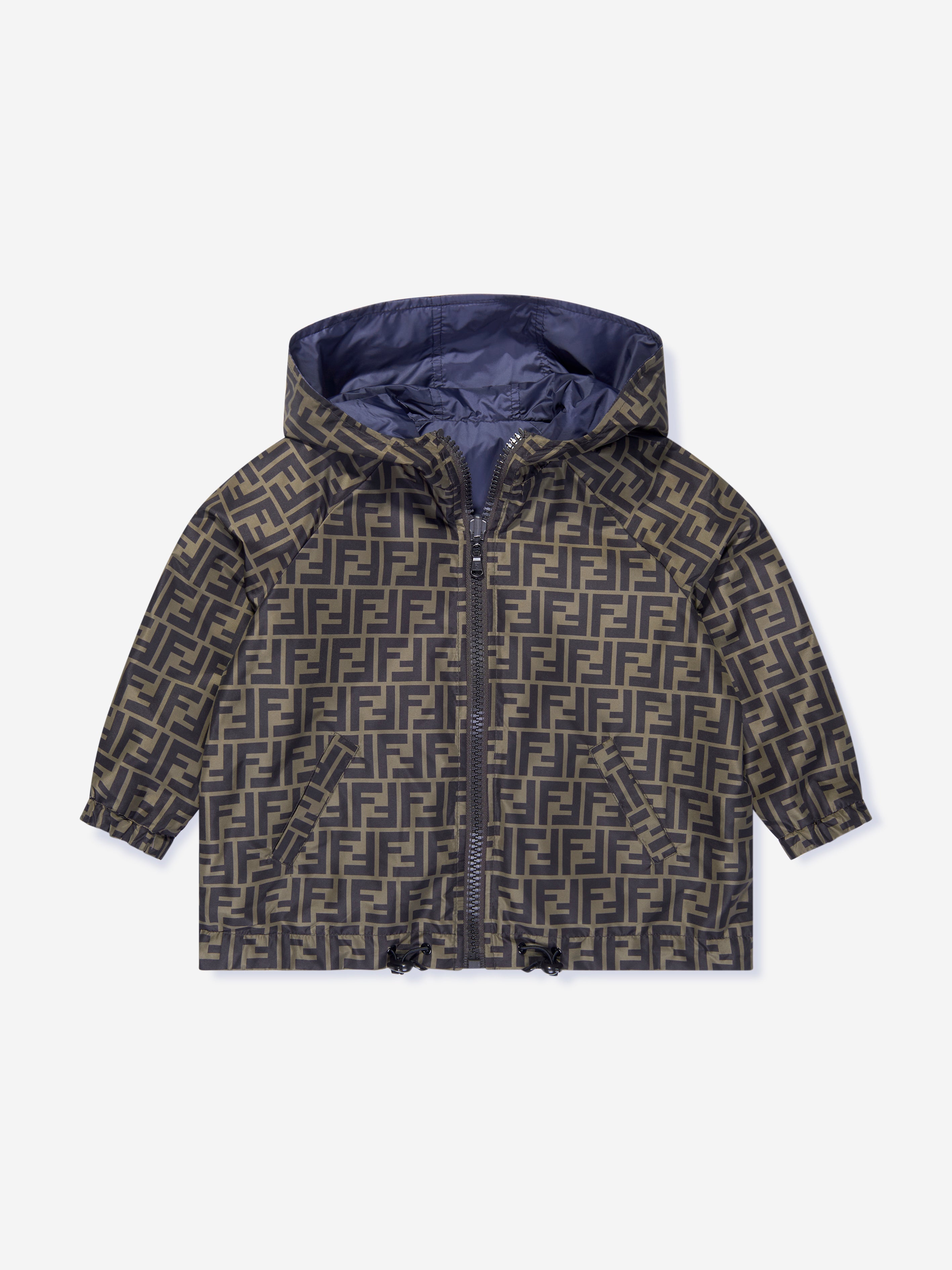 Kids Reversible K-Way Jacket in Blue