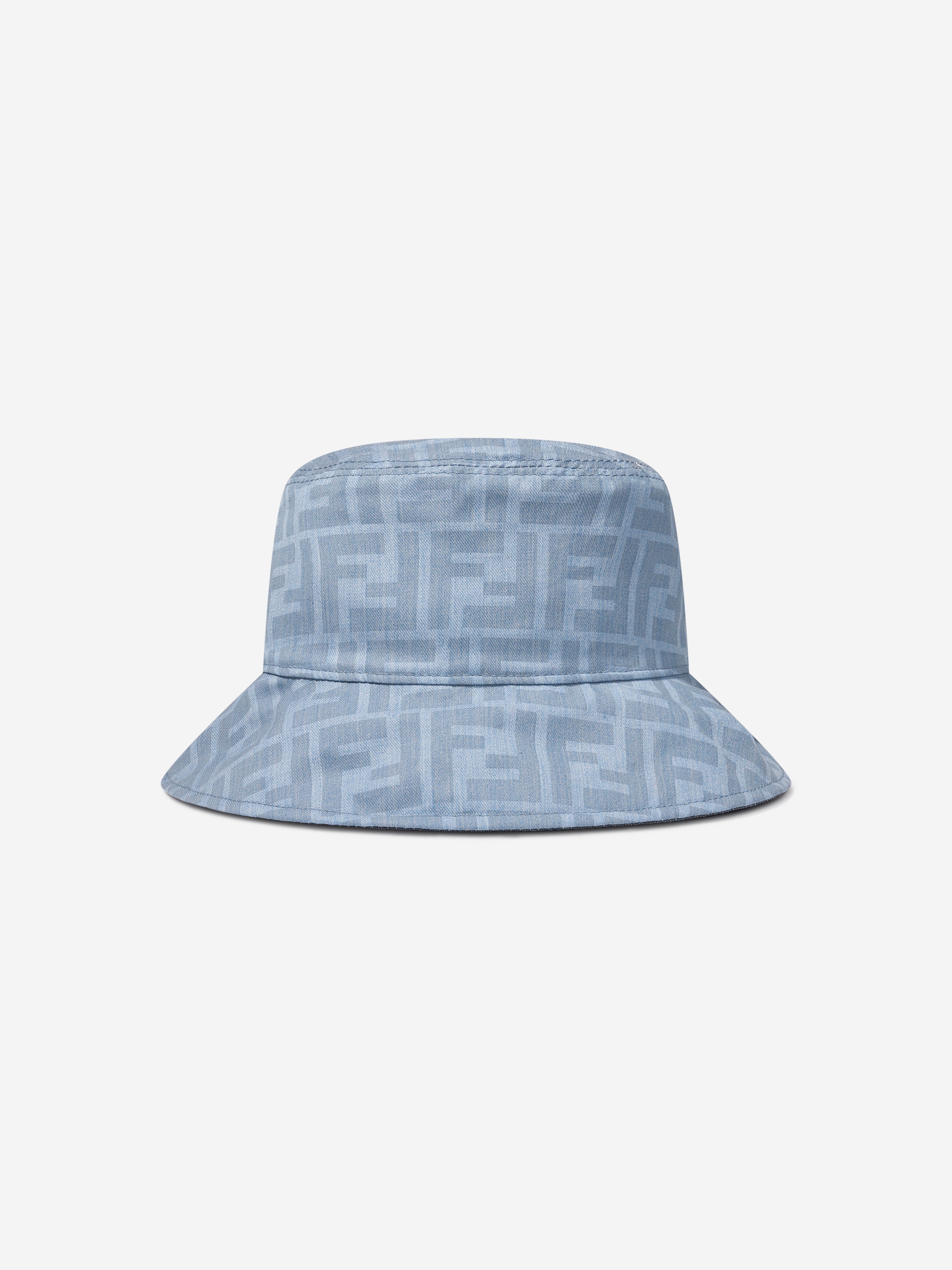 Kids Reversible FF Logo Bucket Hat in Blue