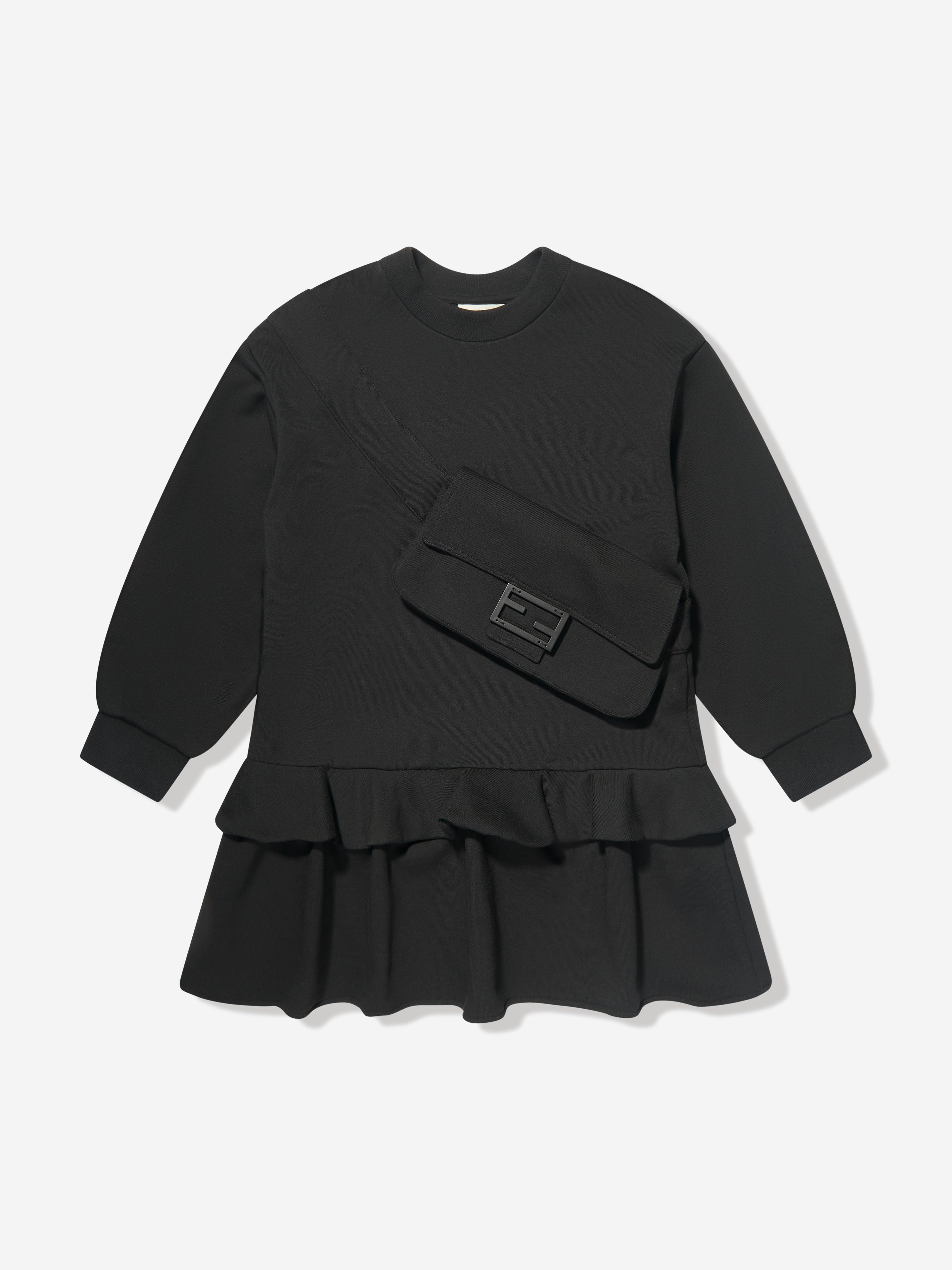 Girls Sweater Dress in Black