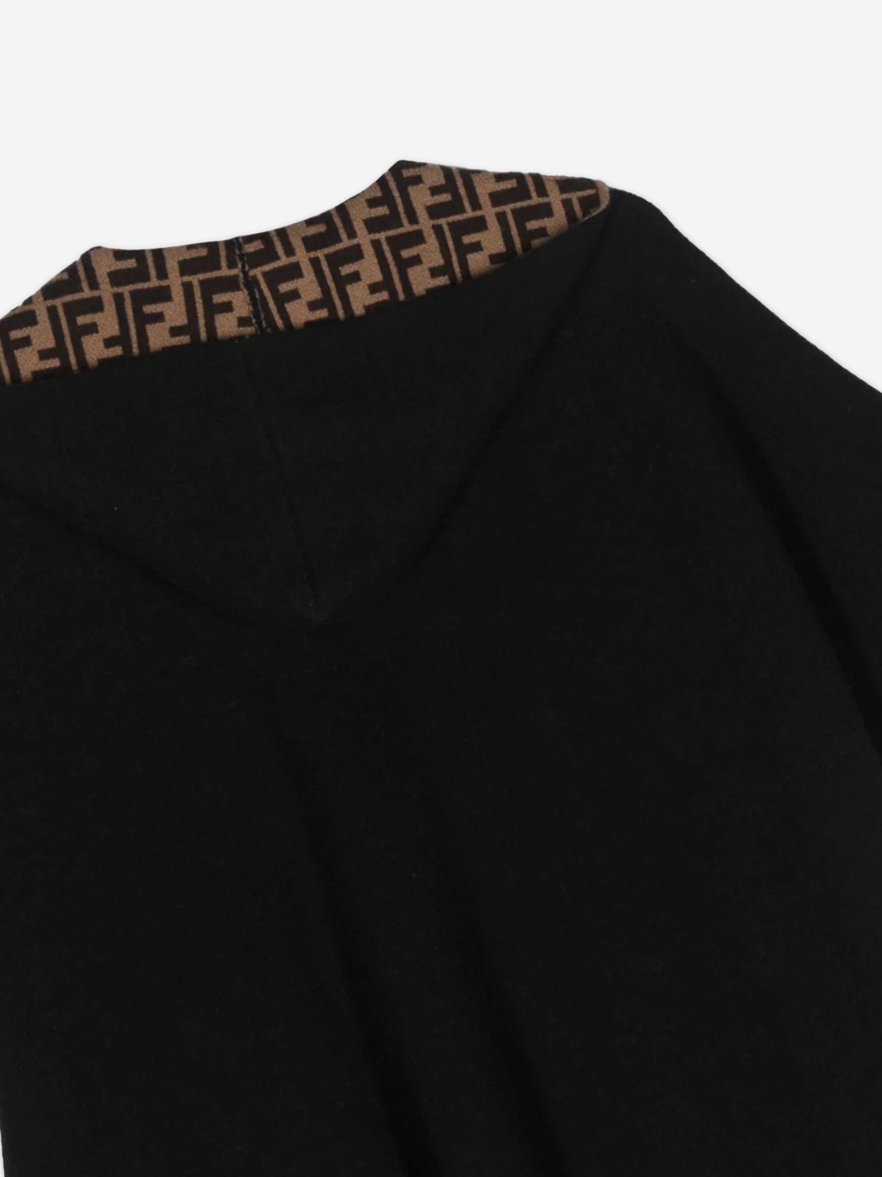 Girls Reversible Logo Cape in Black