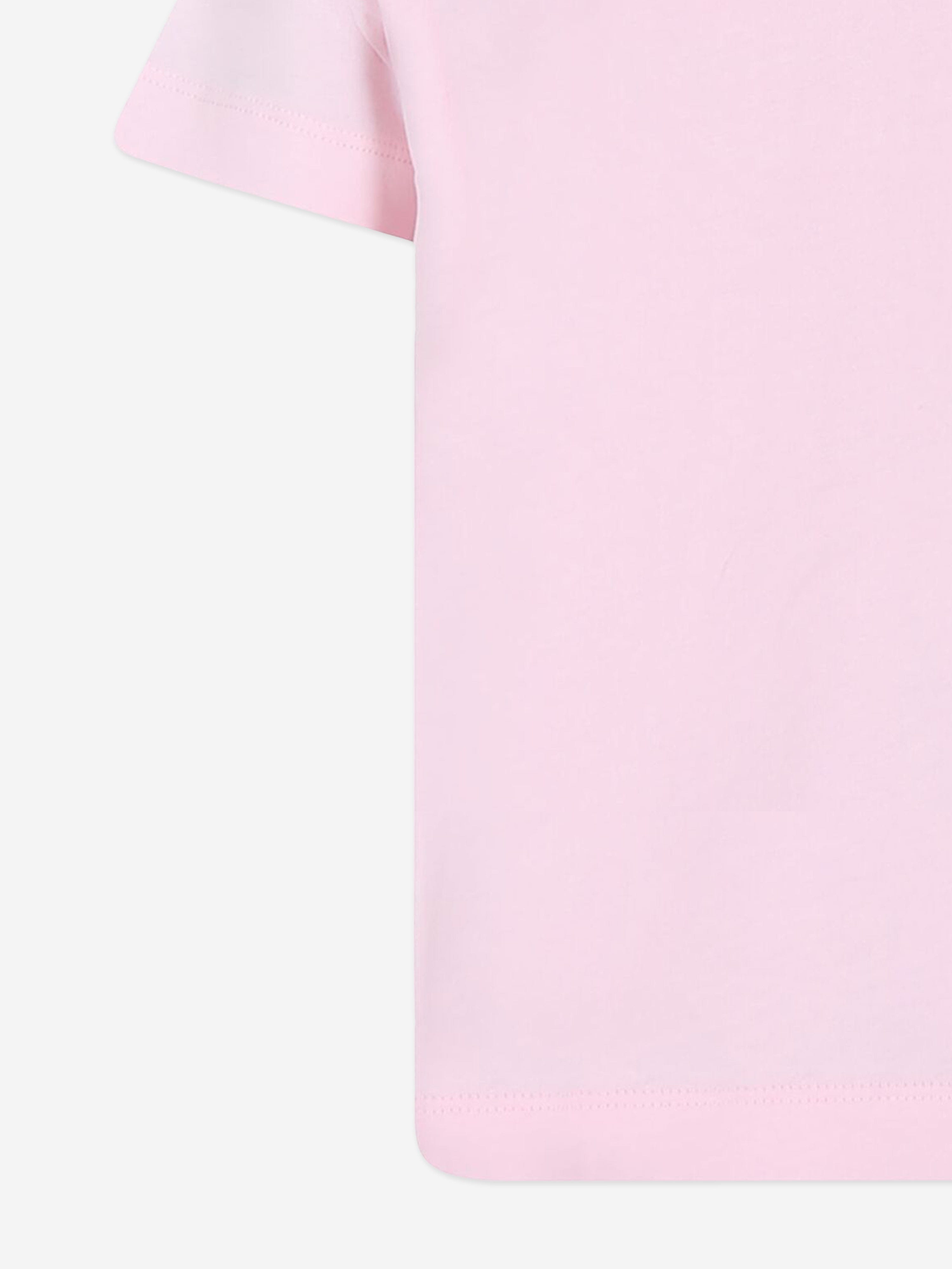 Fendi Girls Logo T-Shirt in Pink