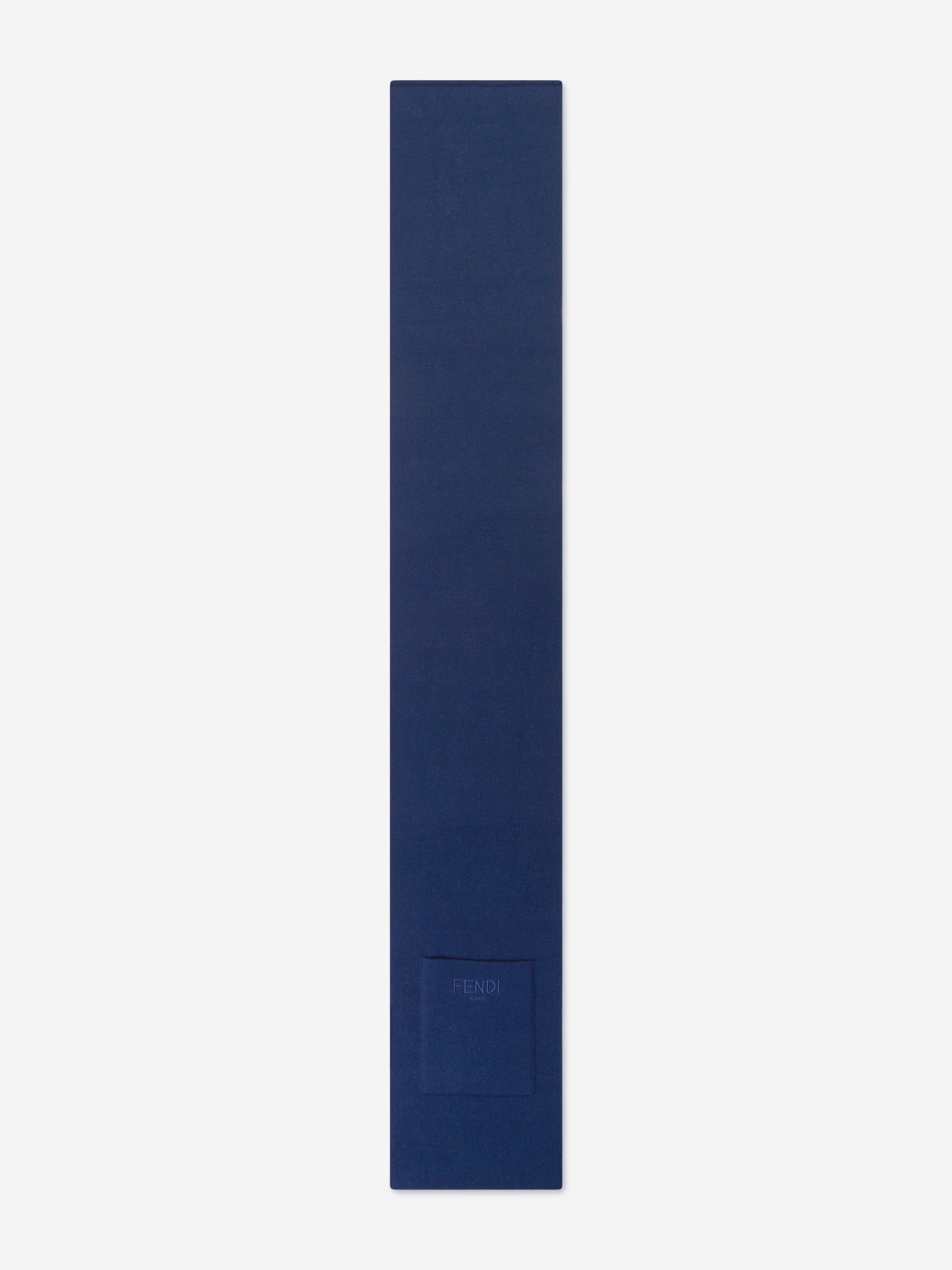 Kids Wool FF Reversible Scarf in Blue