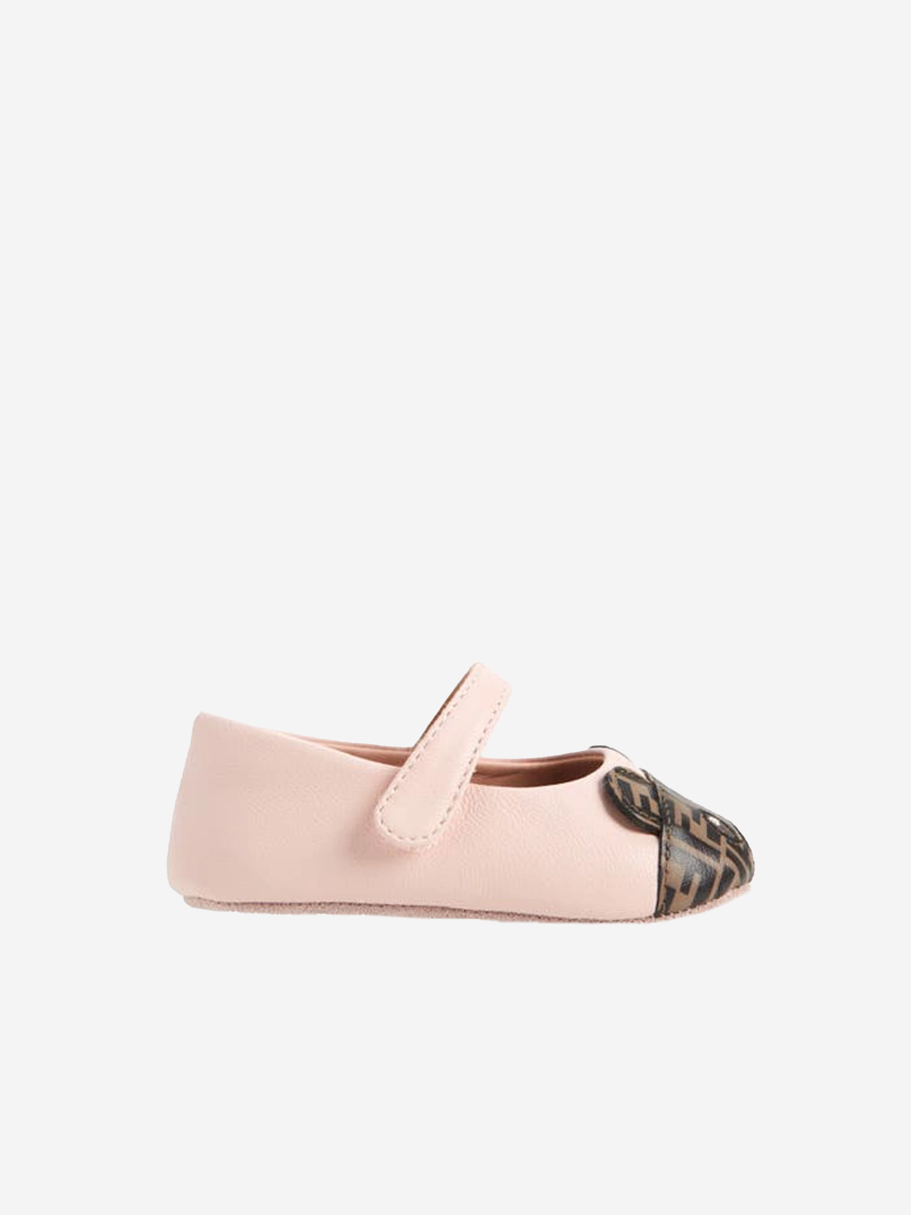 Baby Girls Leather Bear Logo Shoes in Pink