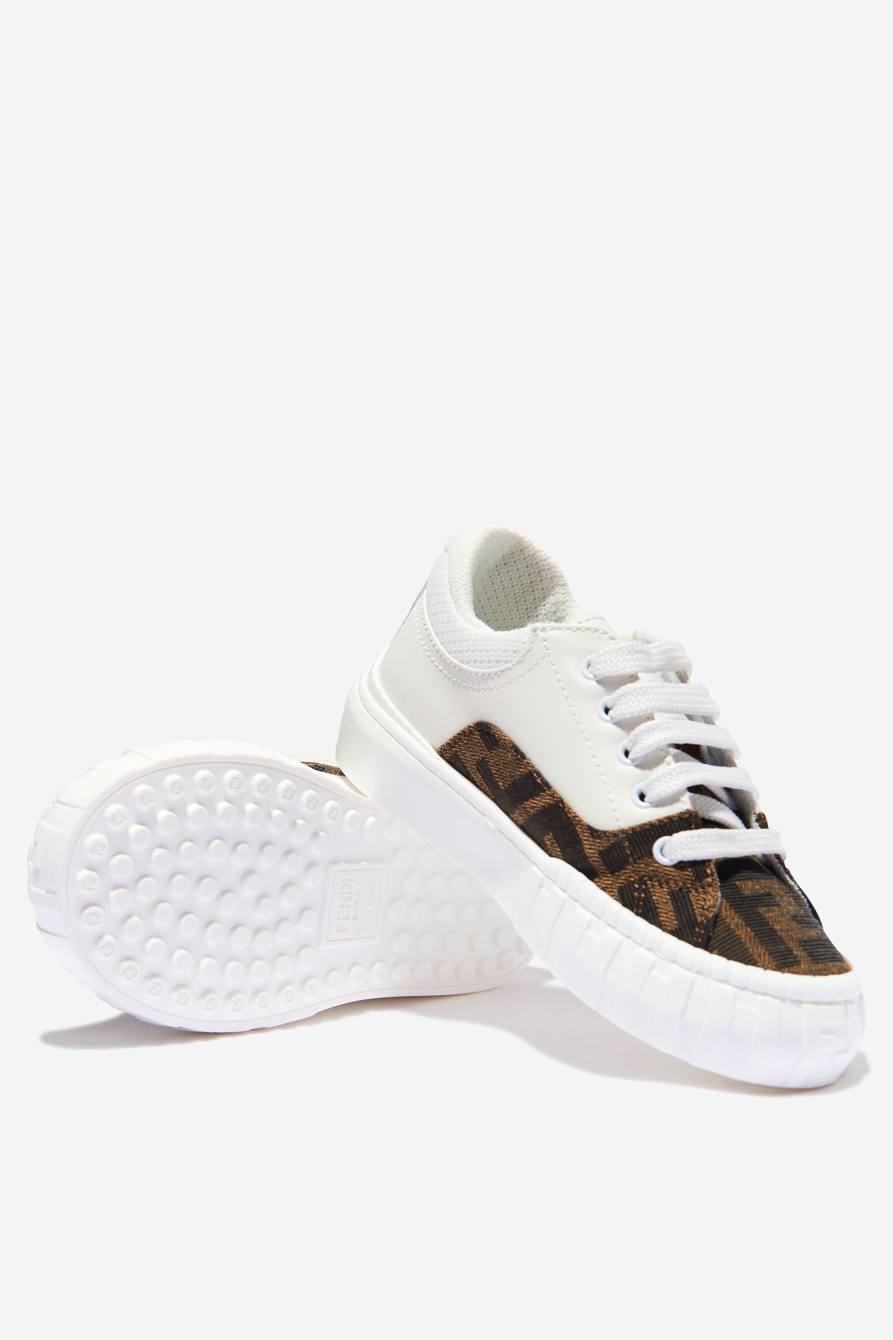 Kids FF Logo Trainers in White