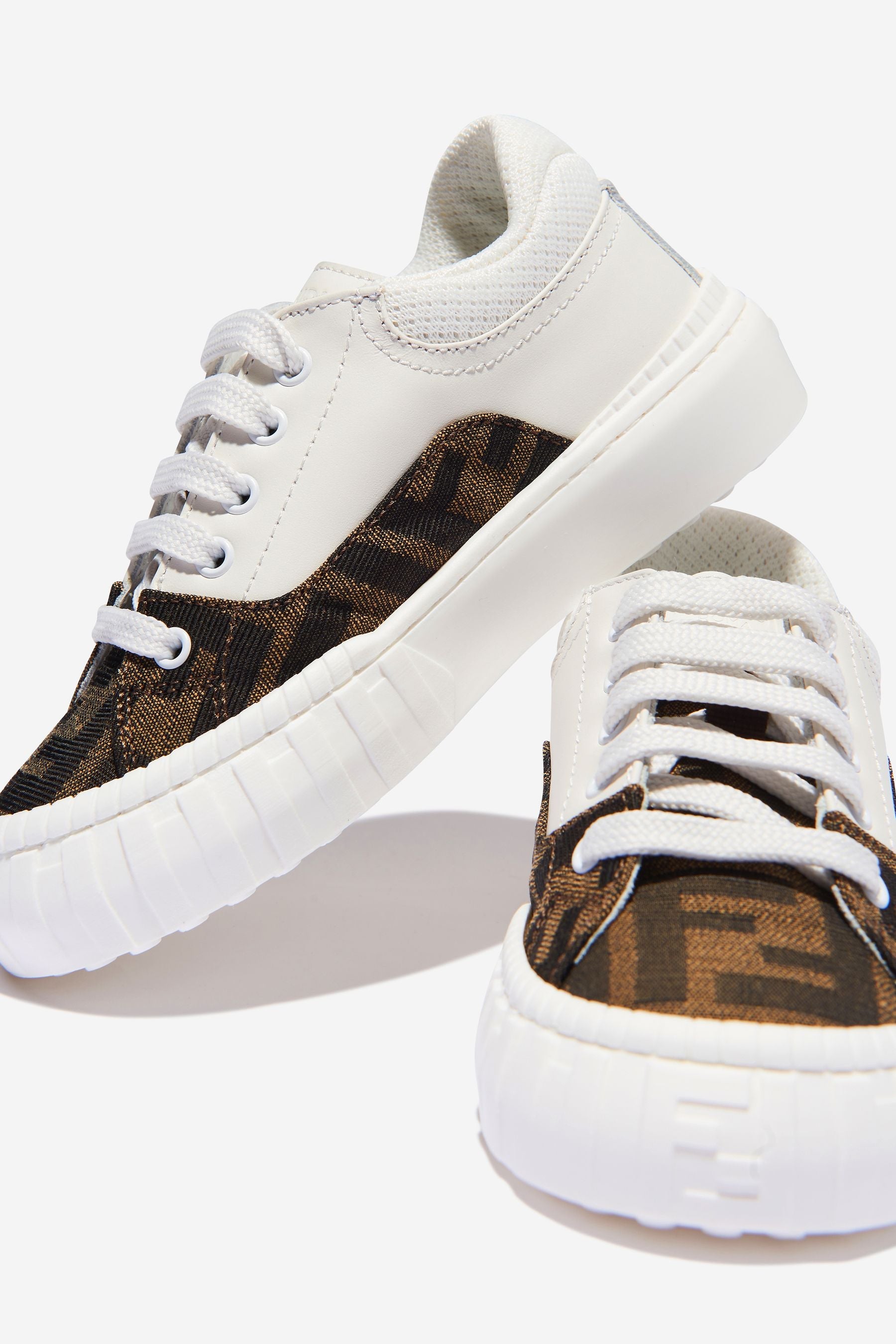 Kids FF Logo Trainers in White