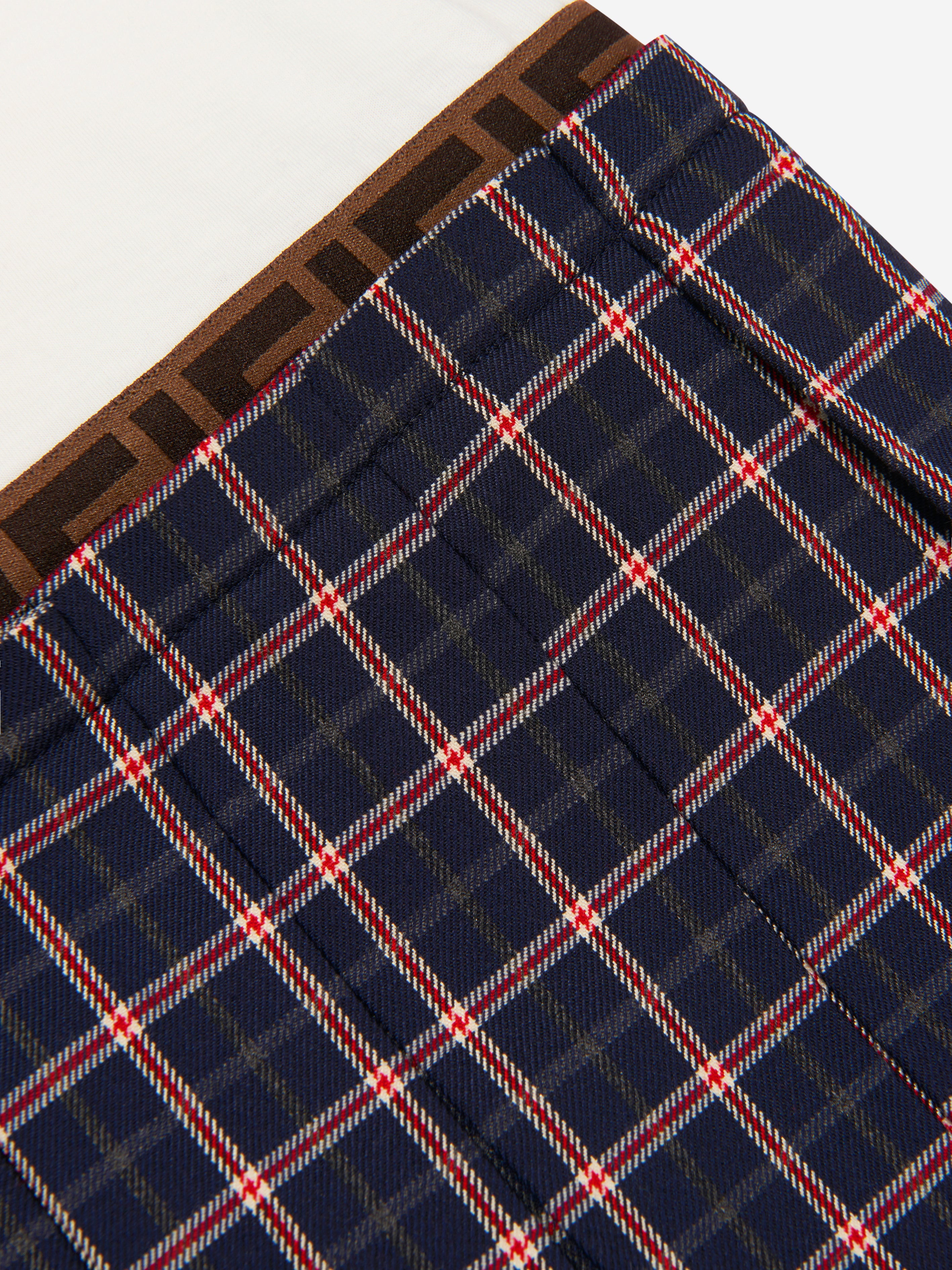 Girls 2 In 1 Tartan Skirt Dress