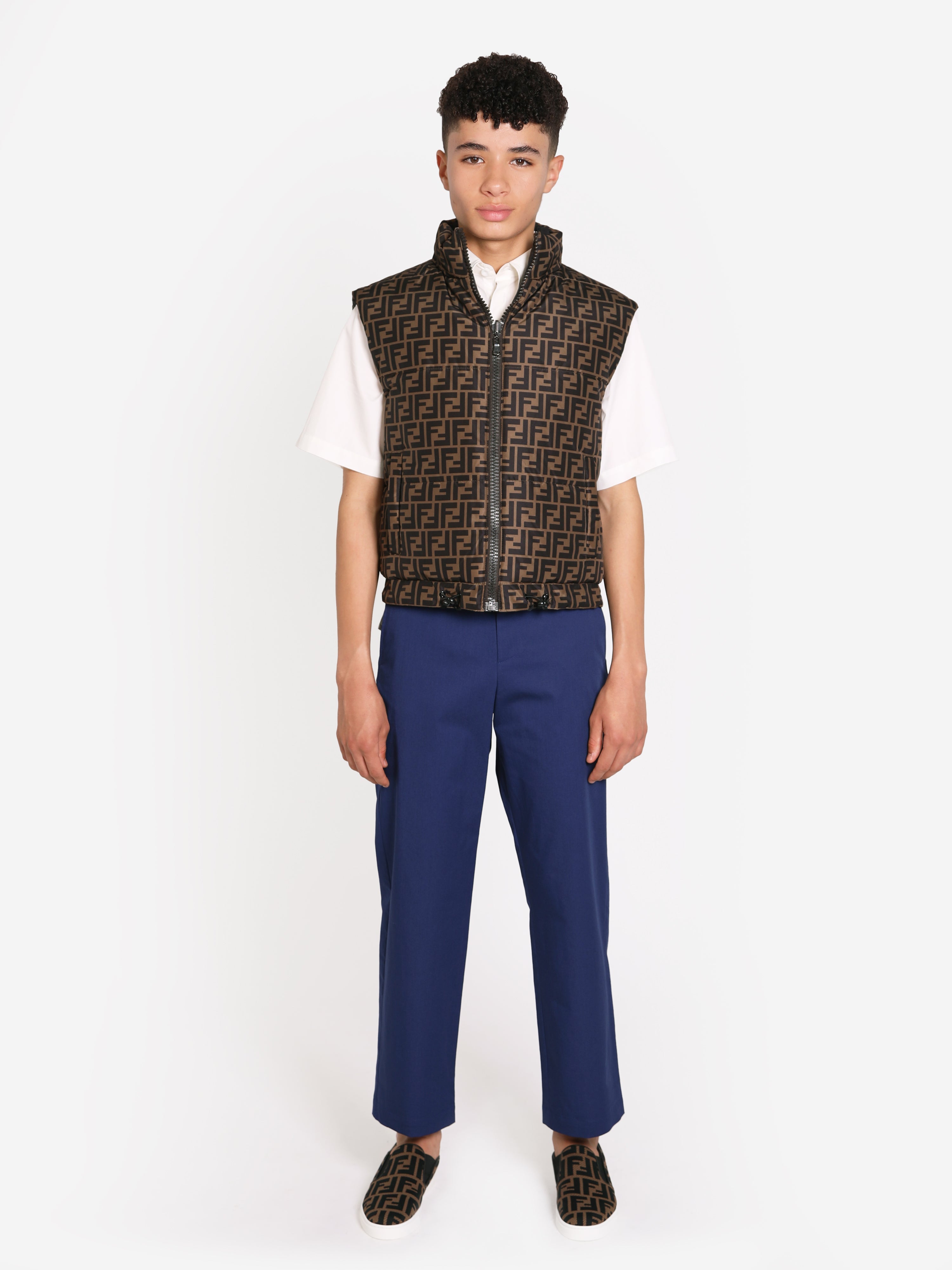 Kids Down Padded Reversible Gilet