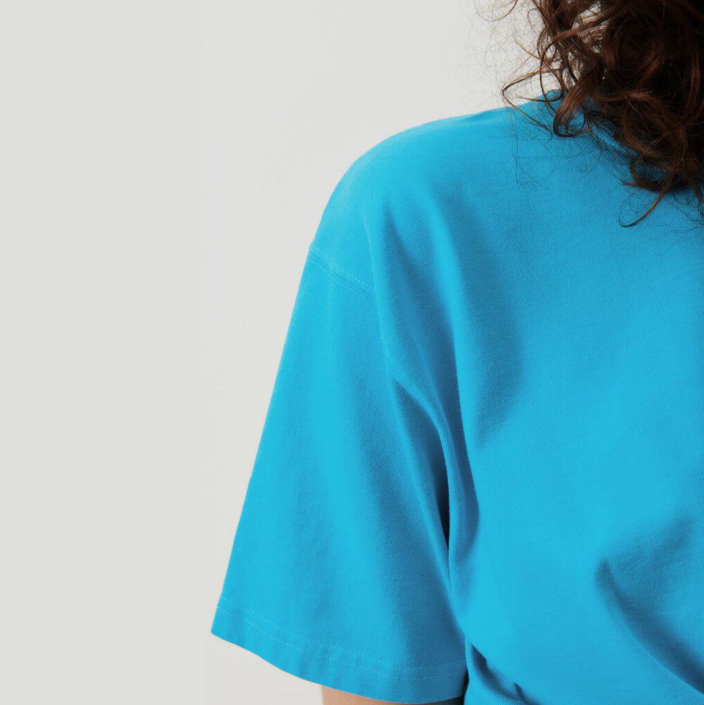 Women Blue Cotton T-Shirt