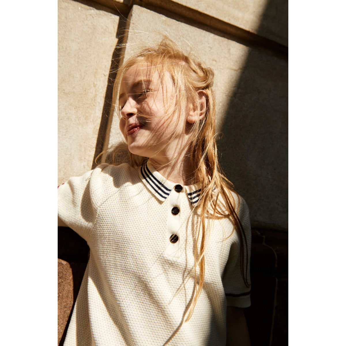Boys & Girls White Cotton Polo Shirt