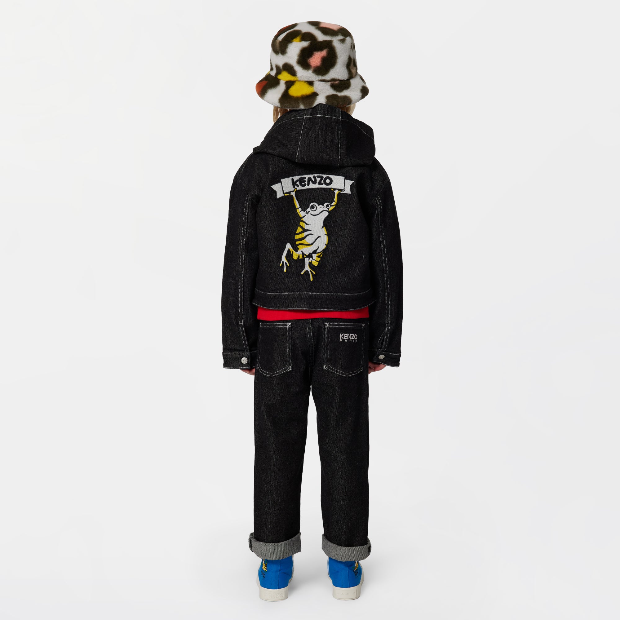 Boys & Girls Black Denim Trousers