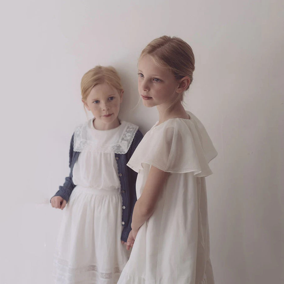 Girls White Cotton Blouse