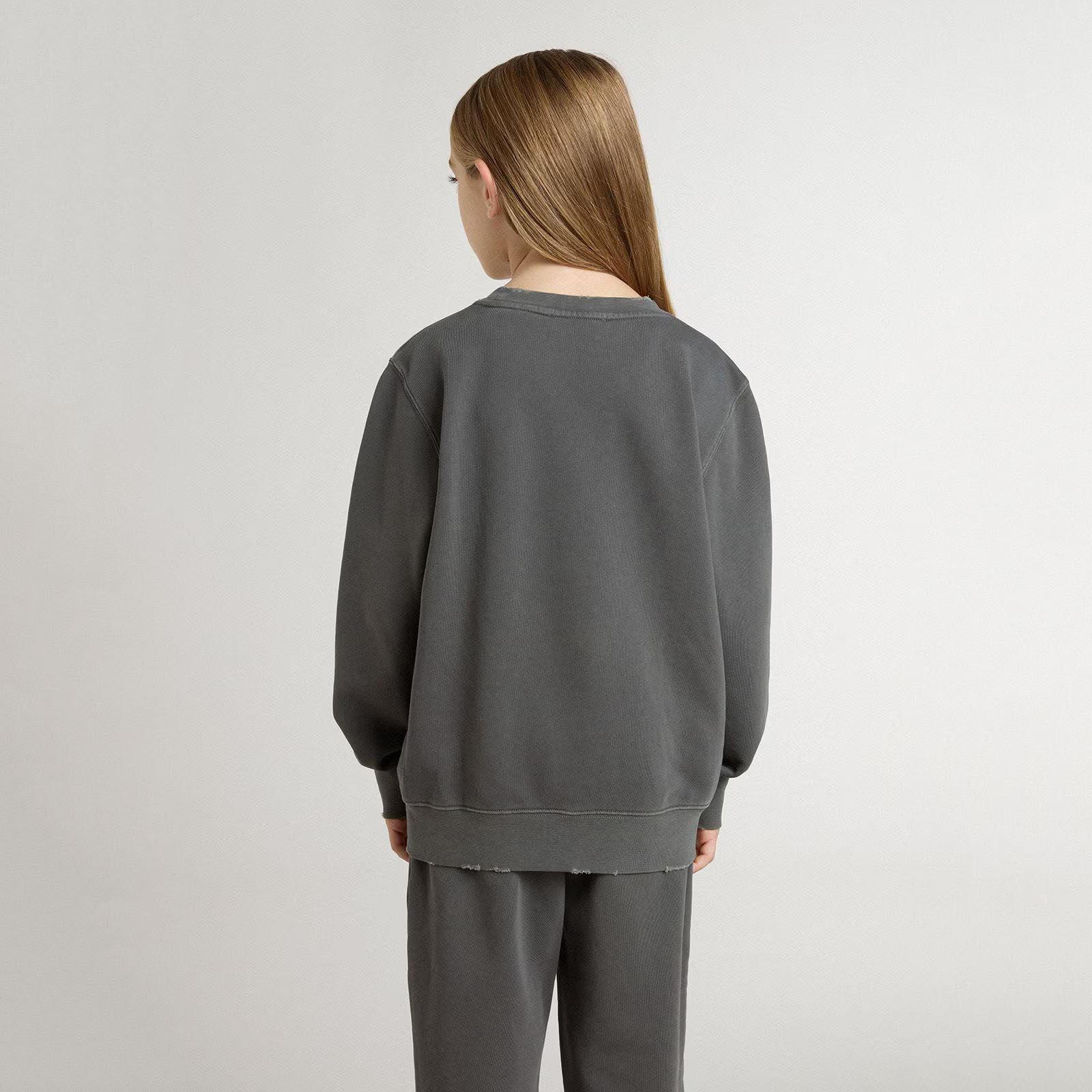 Boys & Girls Grey Logo Cotton Sweatshirt