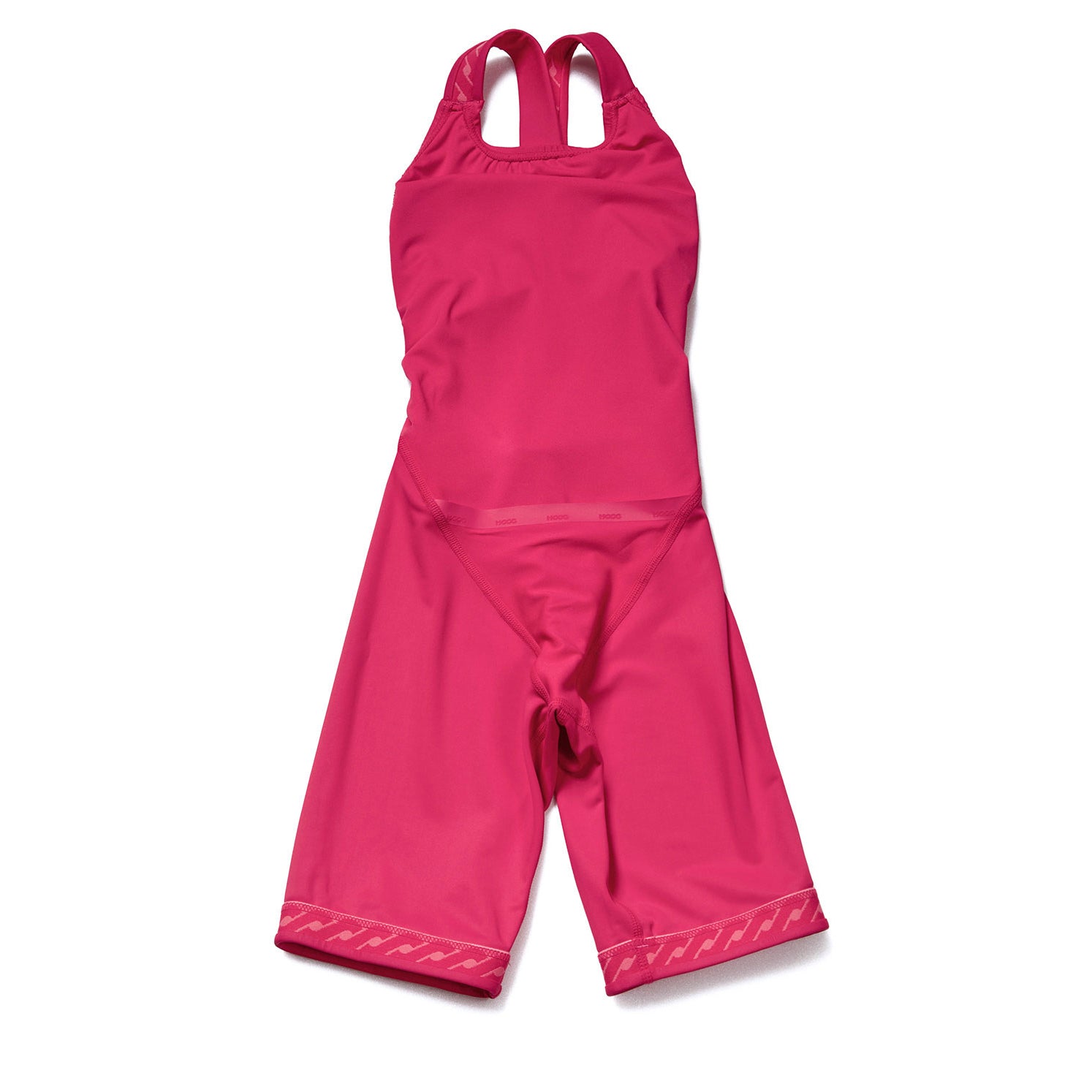Girls Bright Pink Cropped Professional Swimsuit