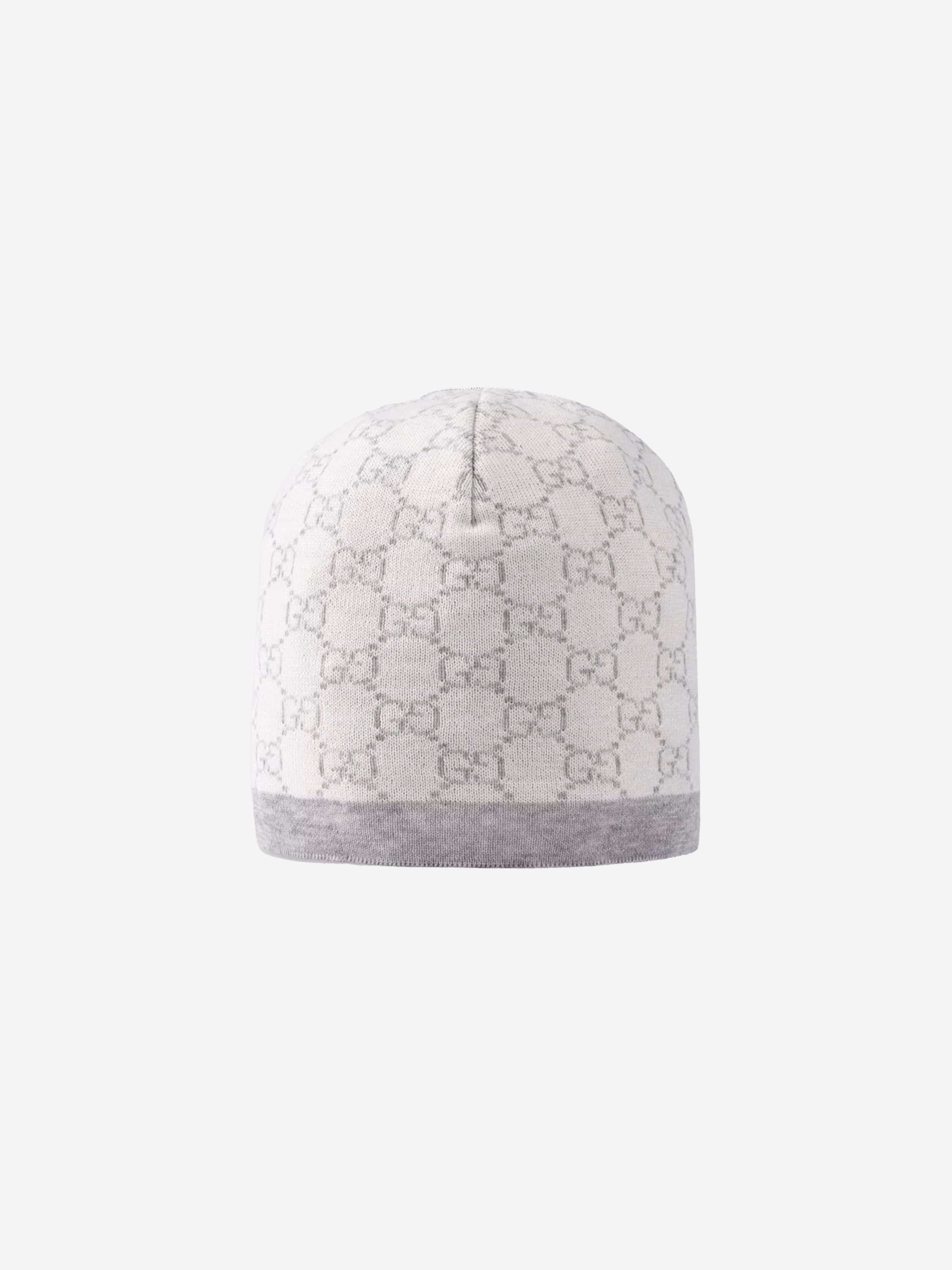 Gucci Baby GG Wool Hat in Grey