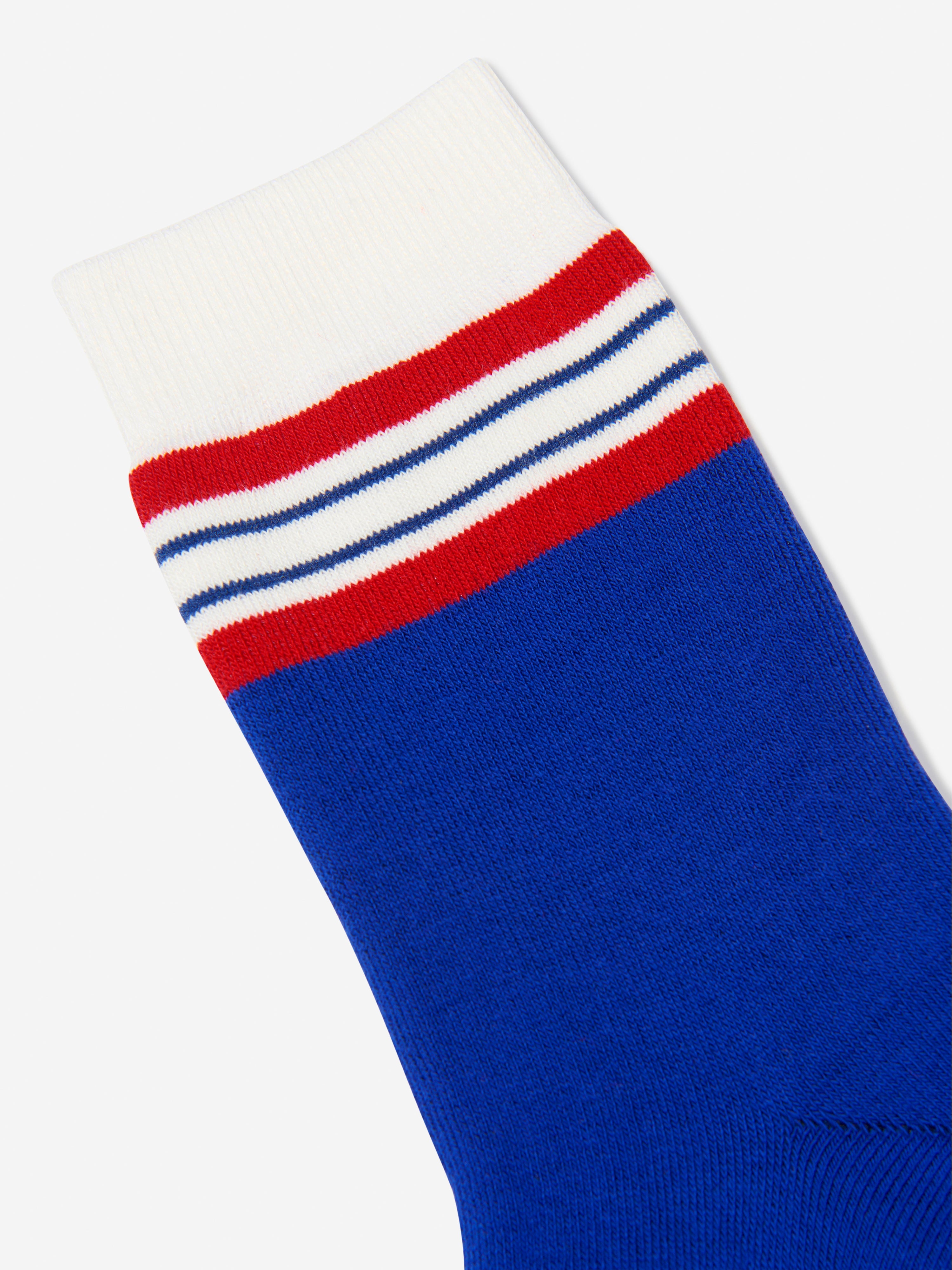 Kids Interlocking G Socks in Blue