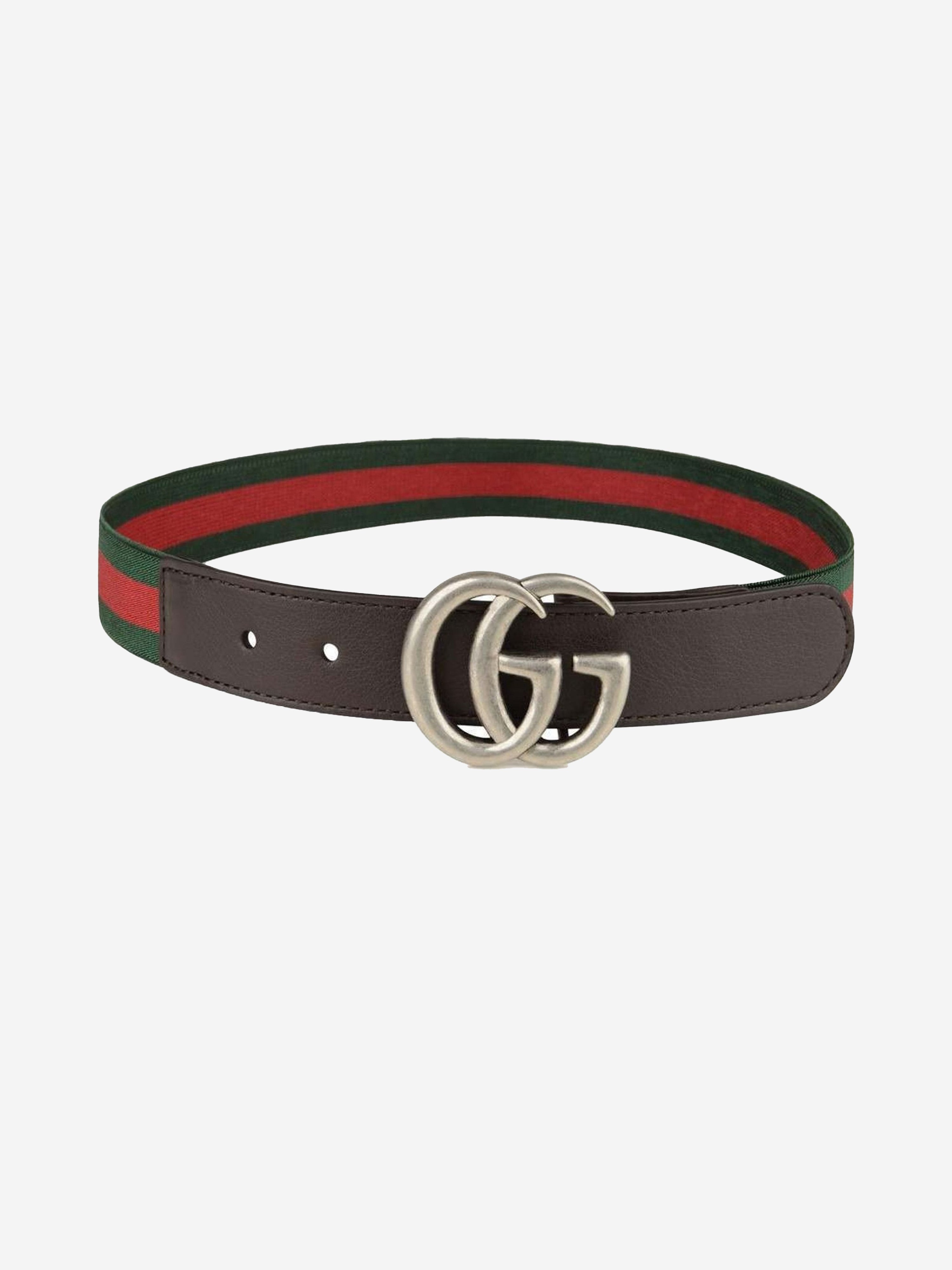 Kids Elastic Web Belt in Green
