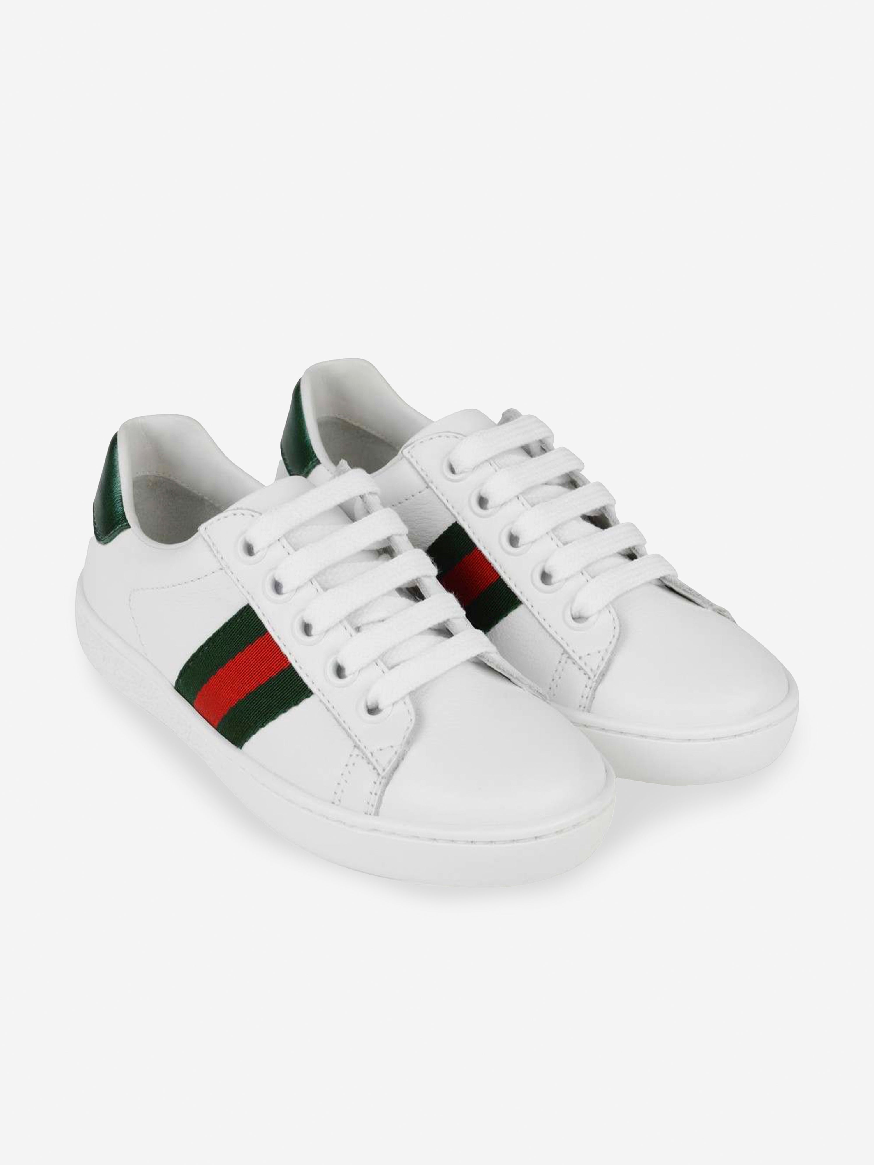 Kids Leather Ace Trainers