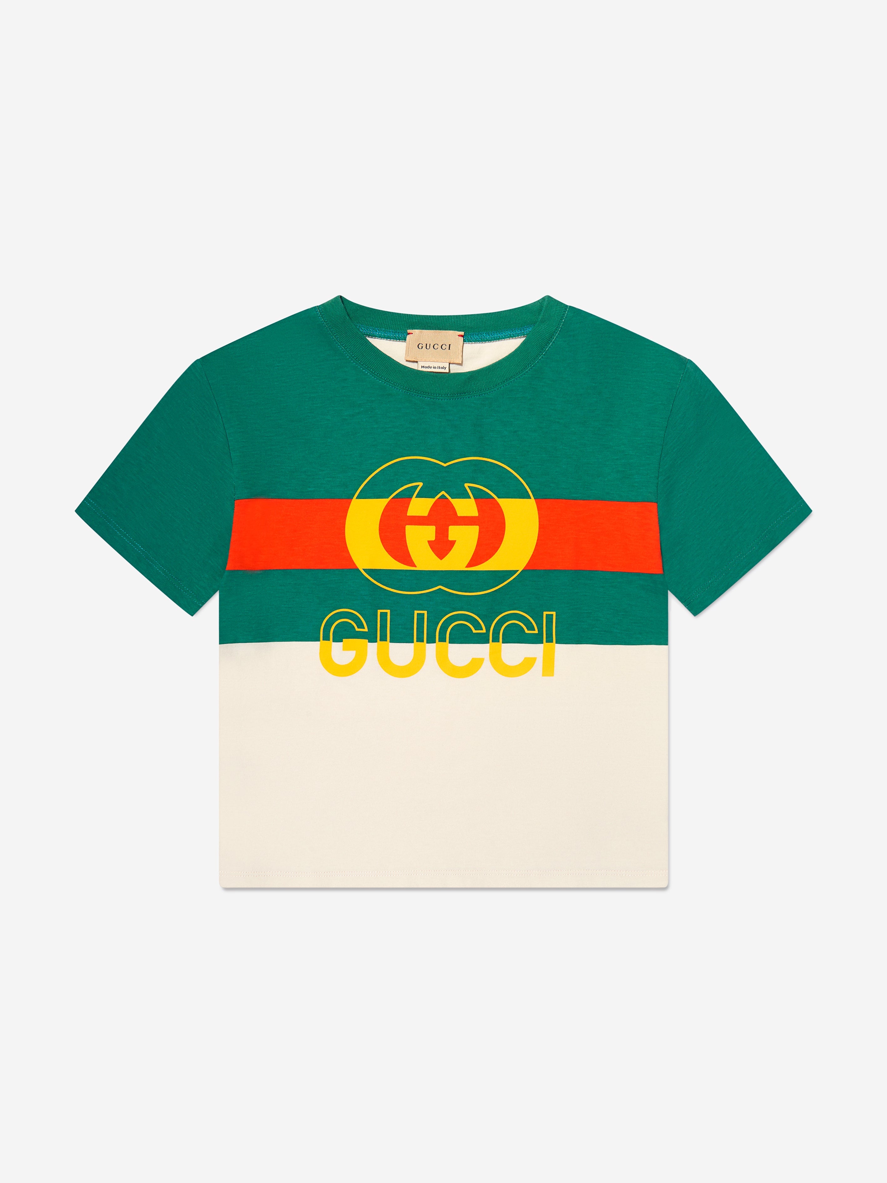 Kids Logo Print T-Shirt in Green