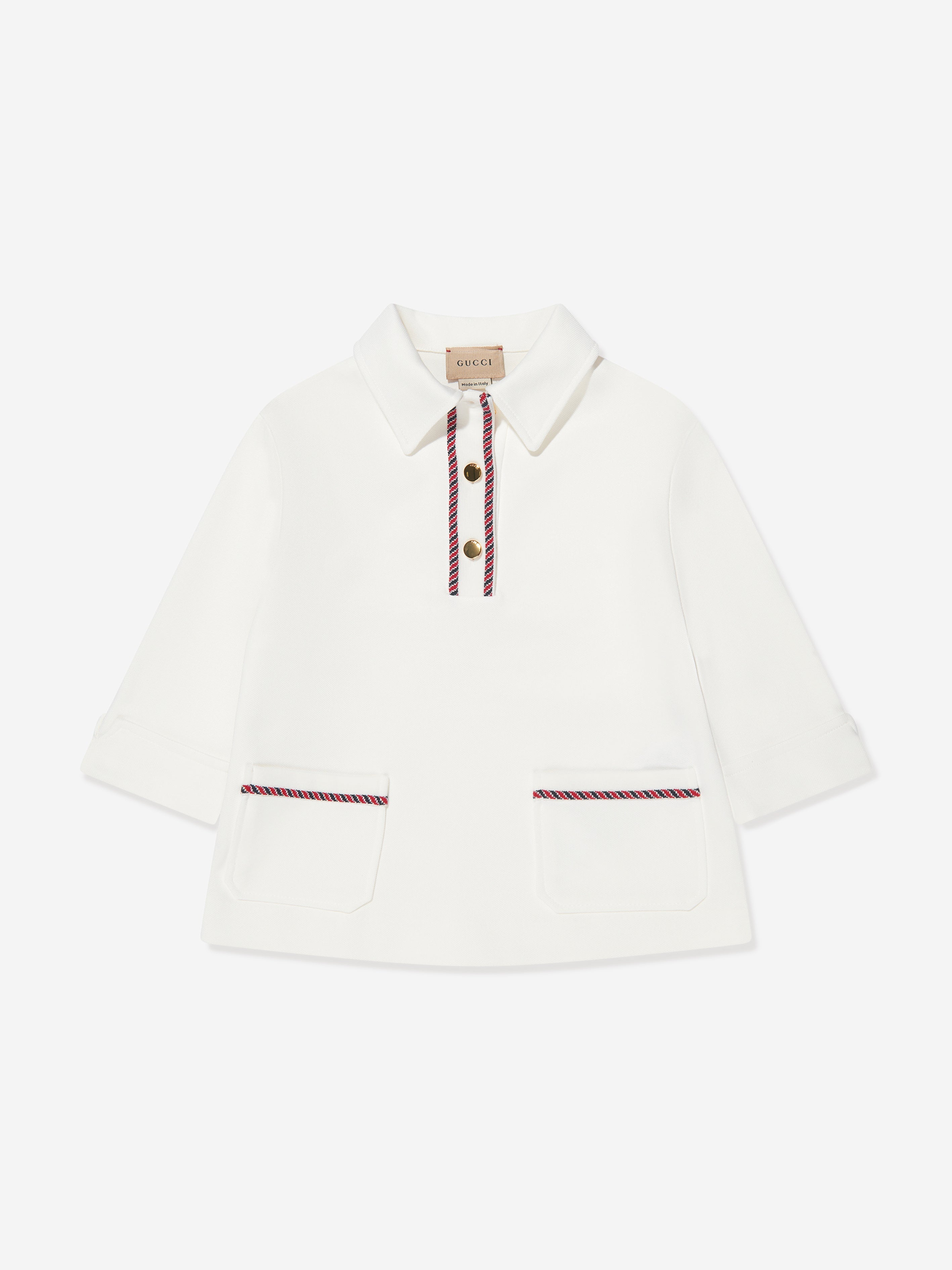 Girls Knitted Jersey Top in White