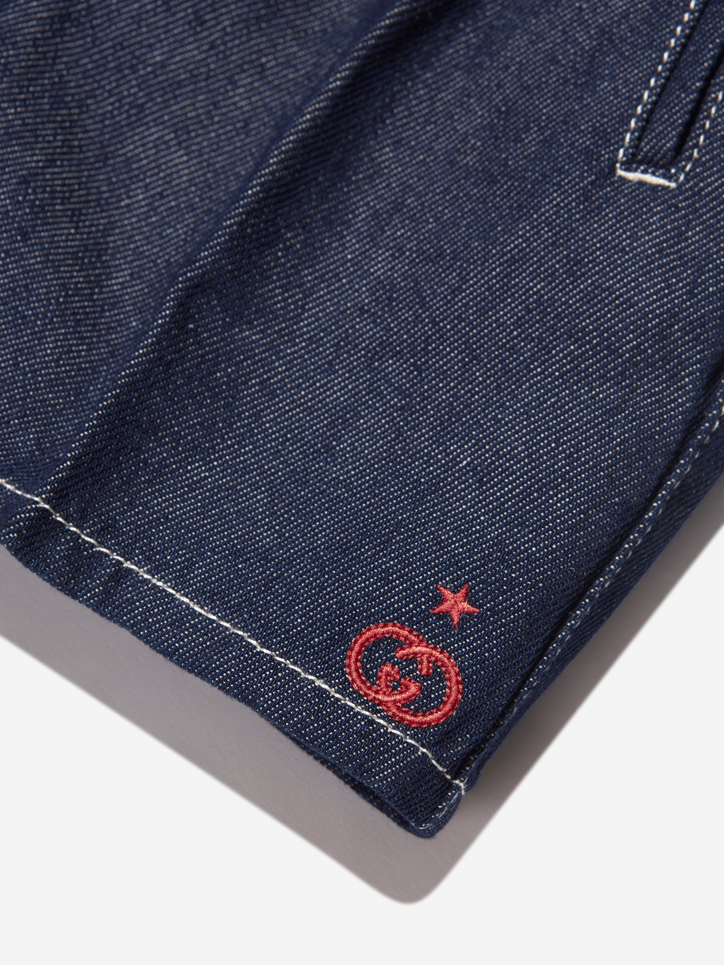 Kids Denim Bermuda Shorts in Blue