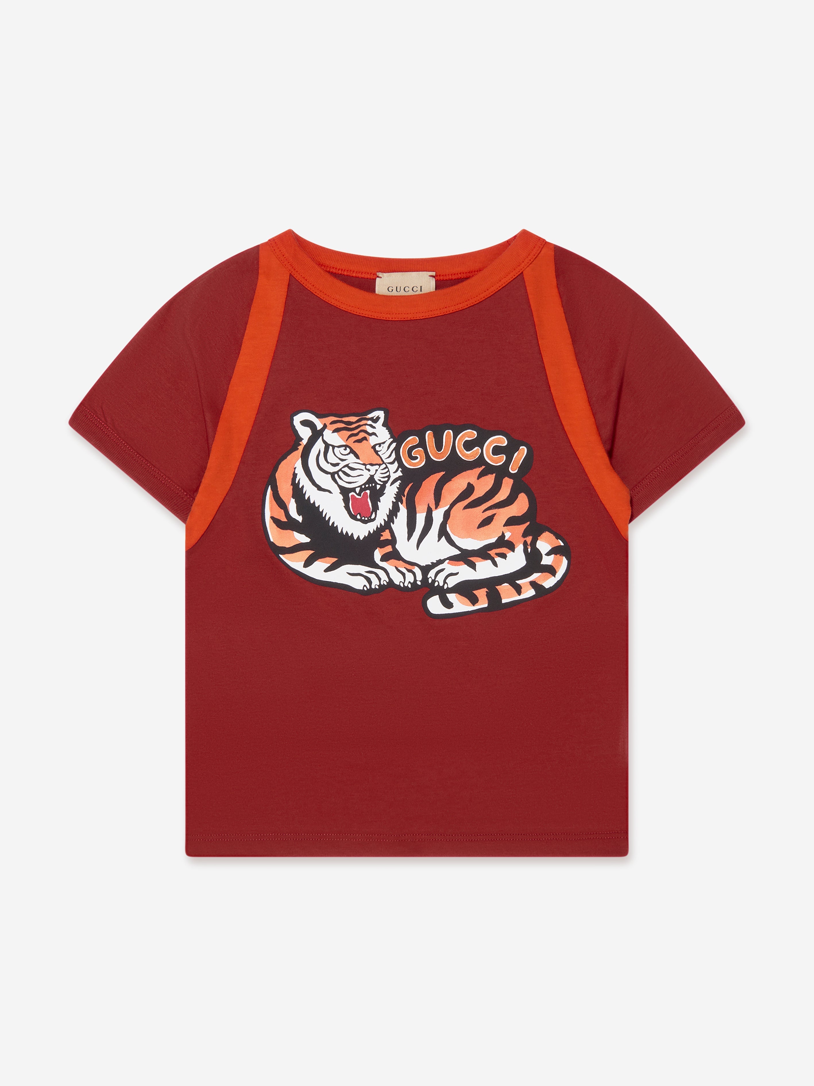 Boys Tiger T-Shirt in Red