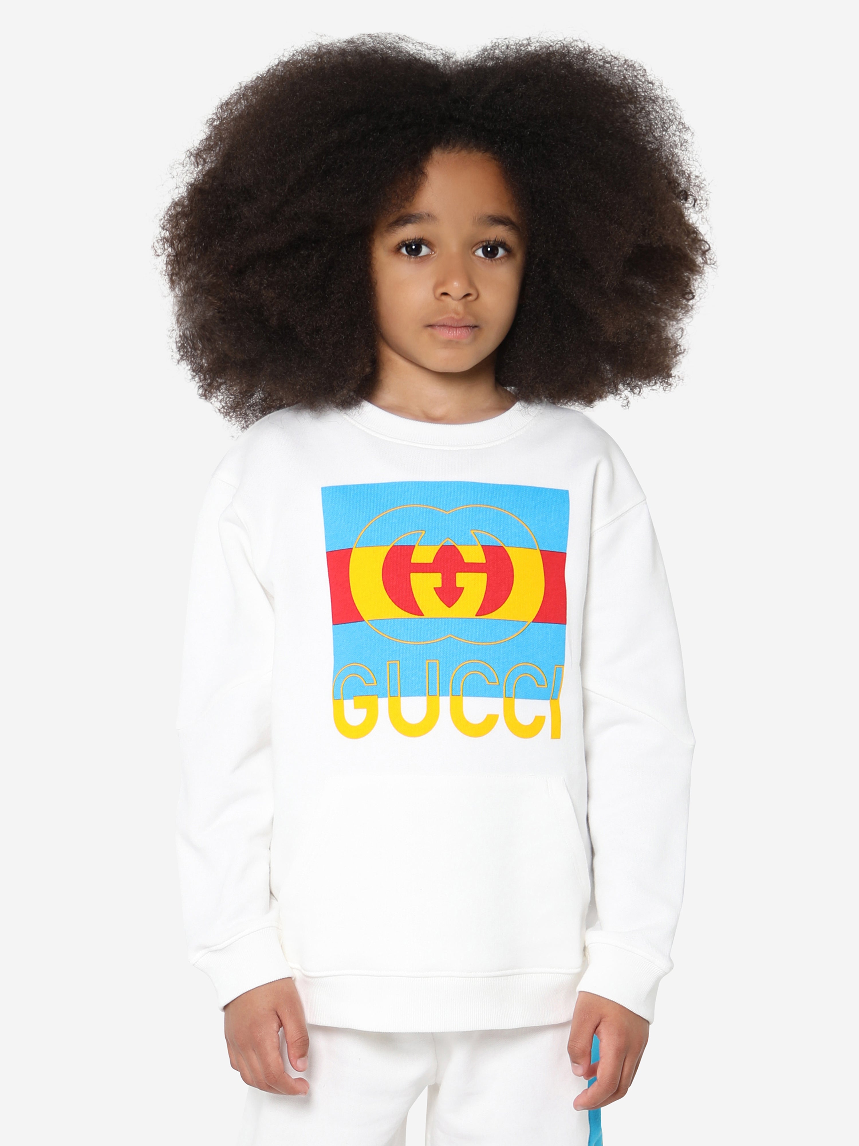 Kids Logo Sweatshirt in White