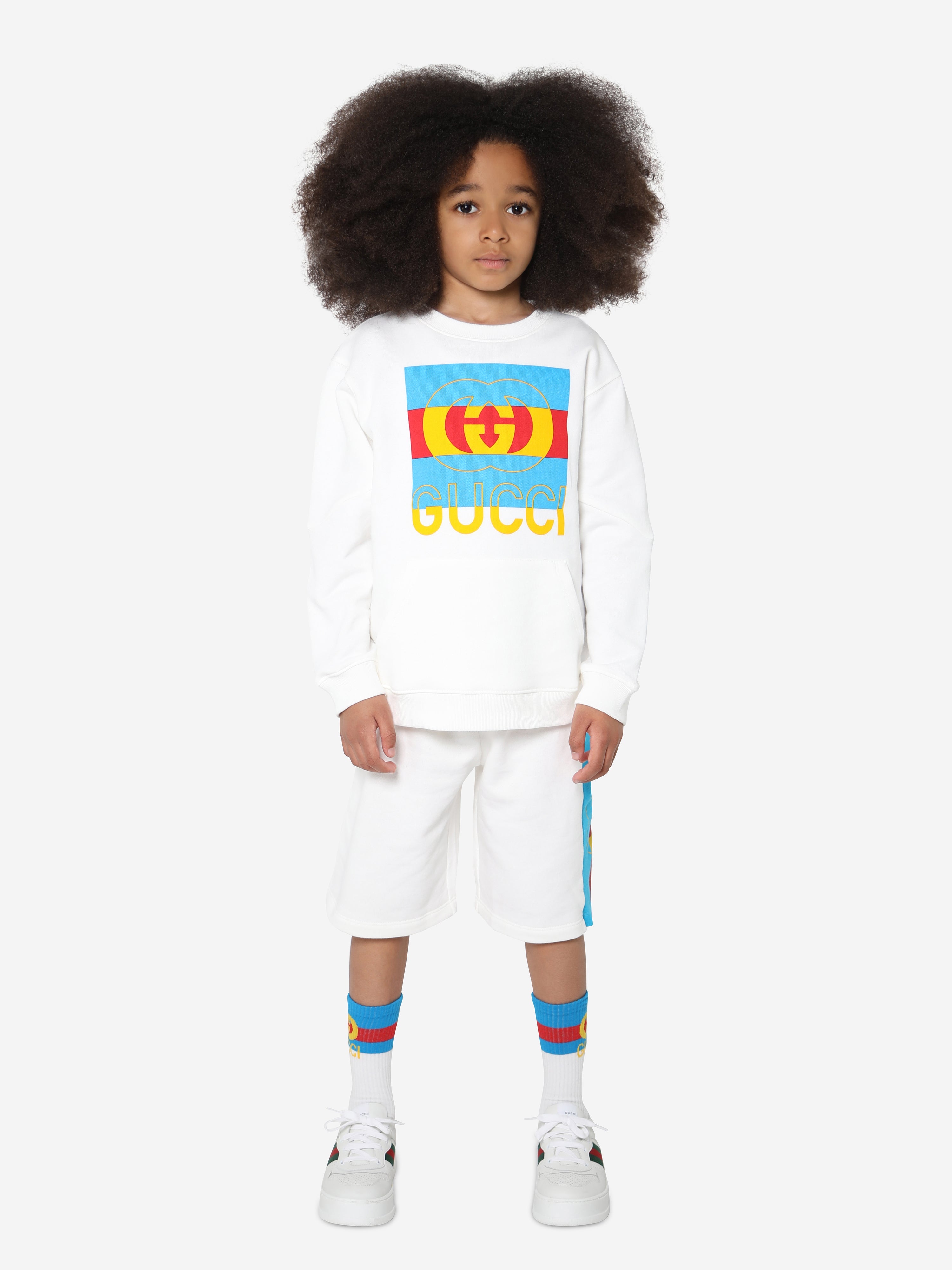 Kids Logo Sweatshirt in White