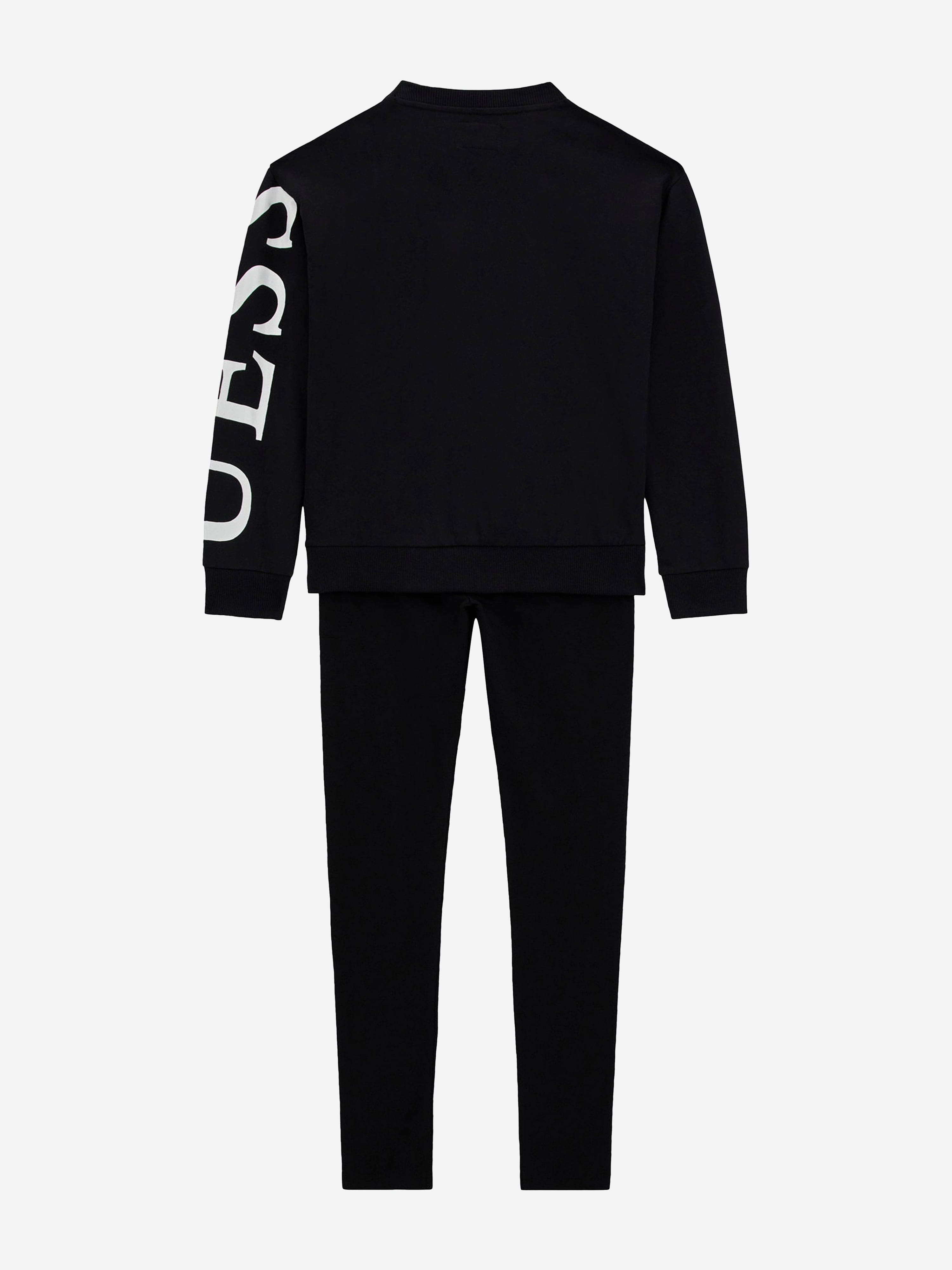 Guess Girls Logo Leggings Set in Black