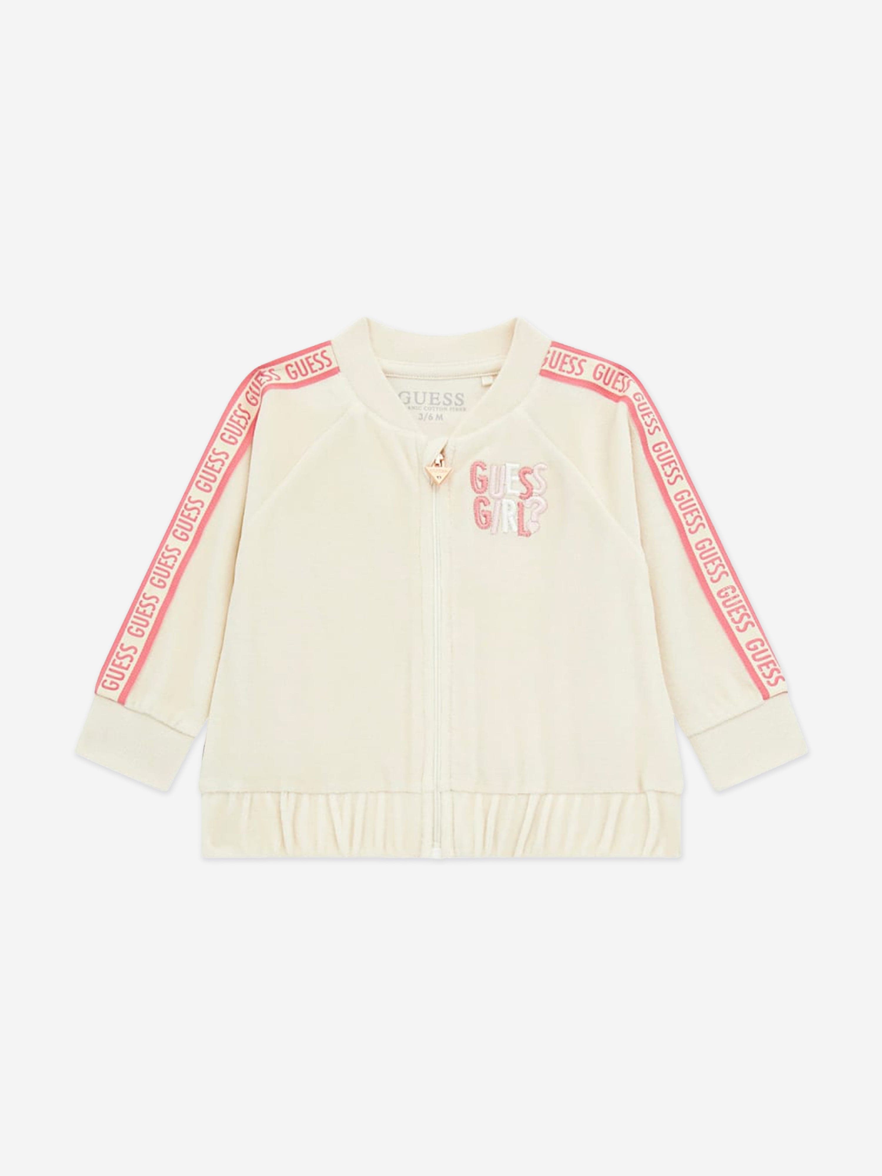 Guess Baby Girls Chenille Tracksuit in Ivory