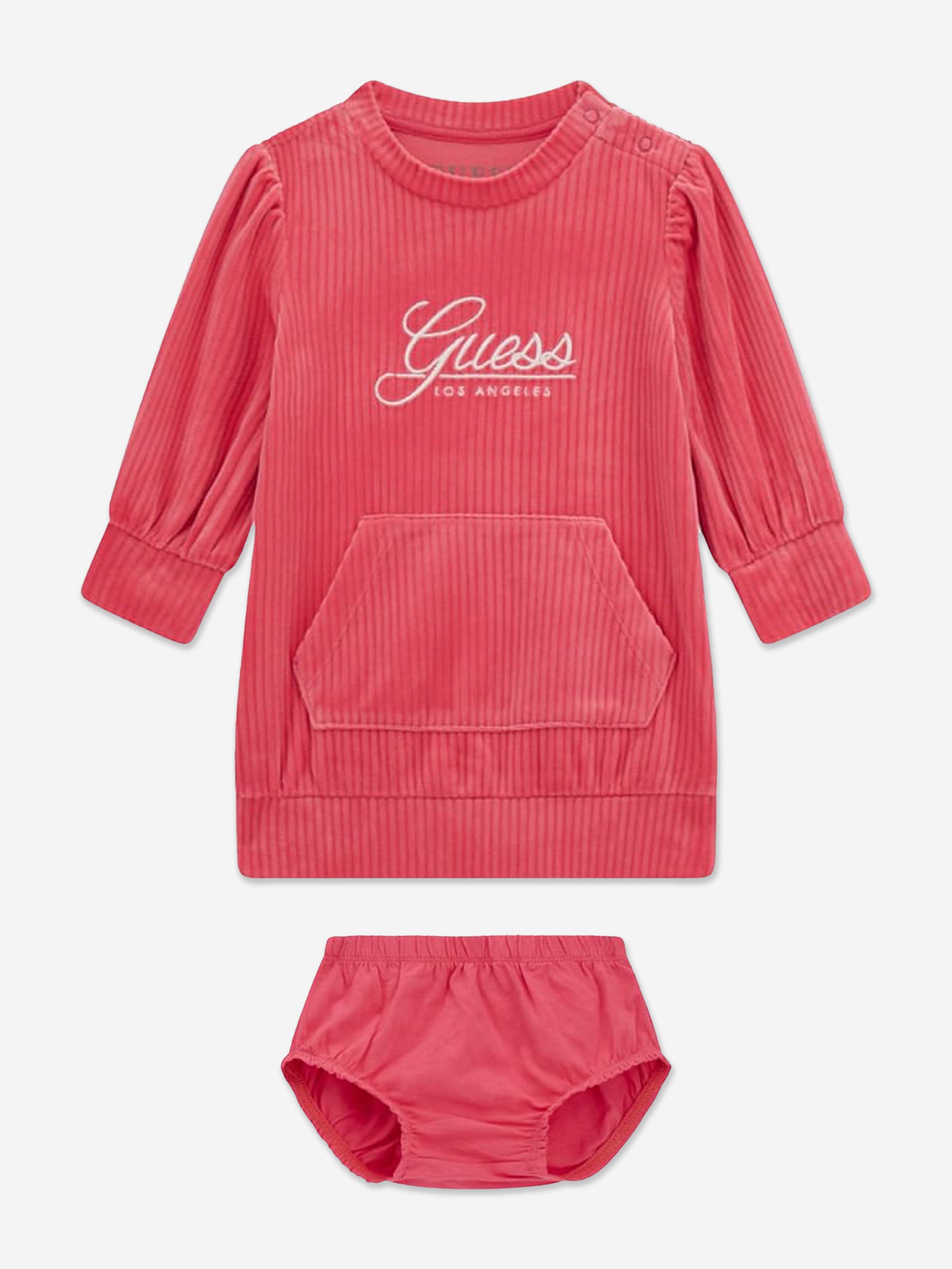 Baby Girls Dress With Knickers in Pink