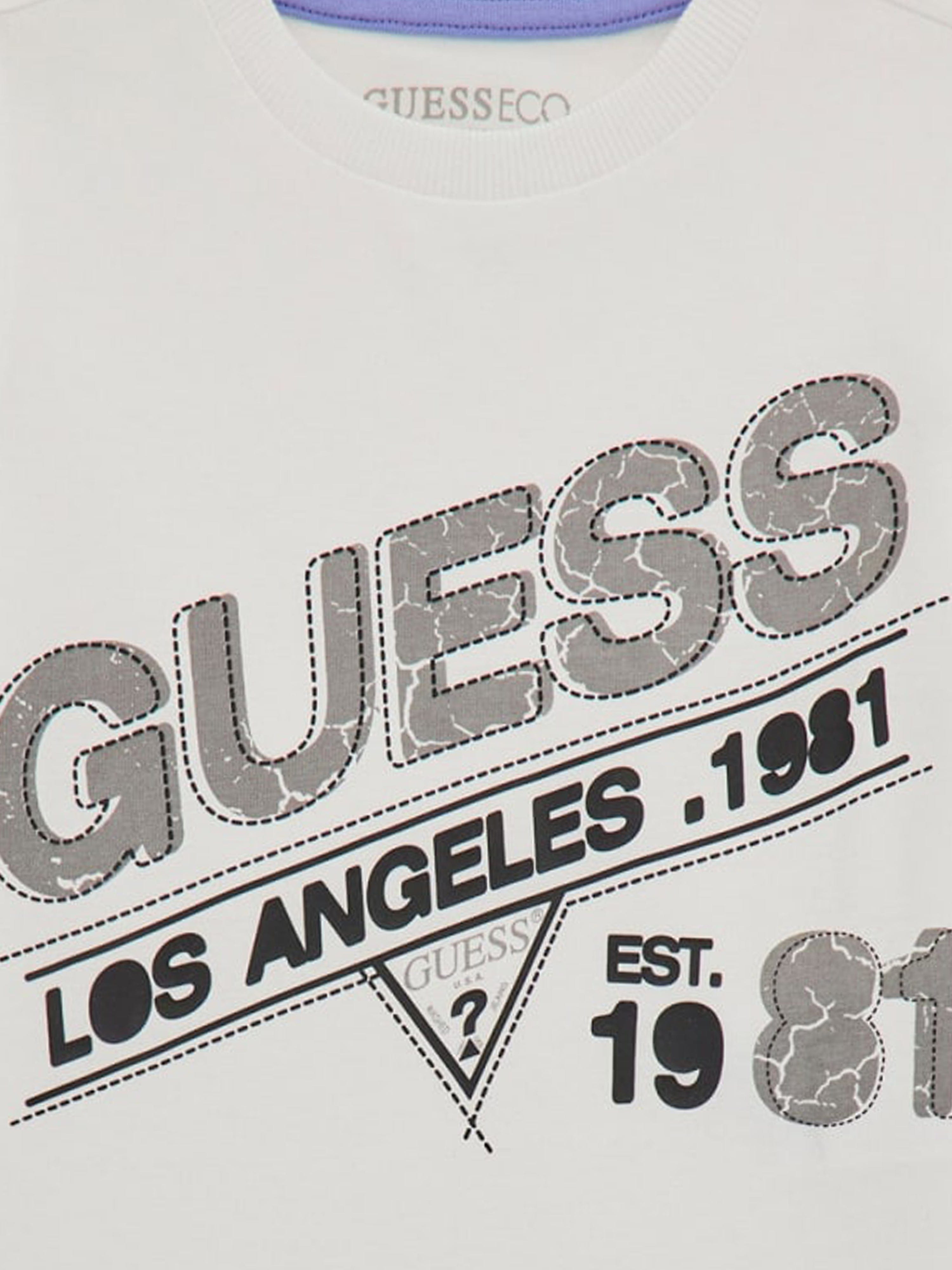 Guess Boys Logo T-Shirt in White