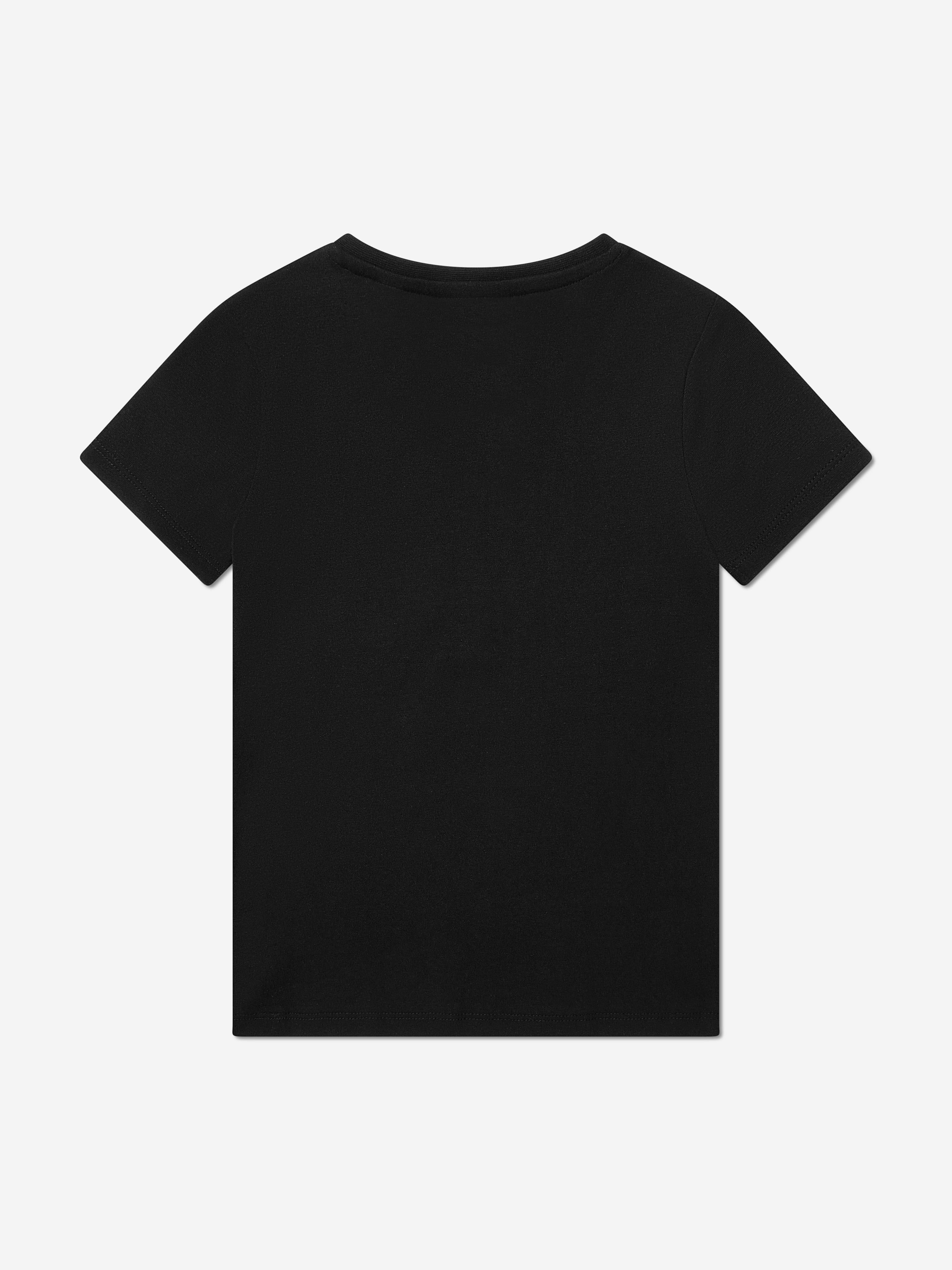Guess Girls Logo T-Shirt in Black