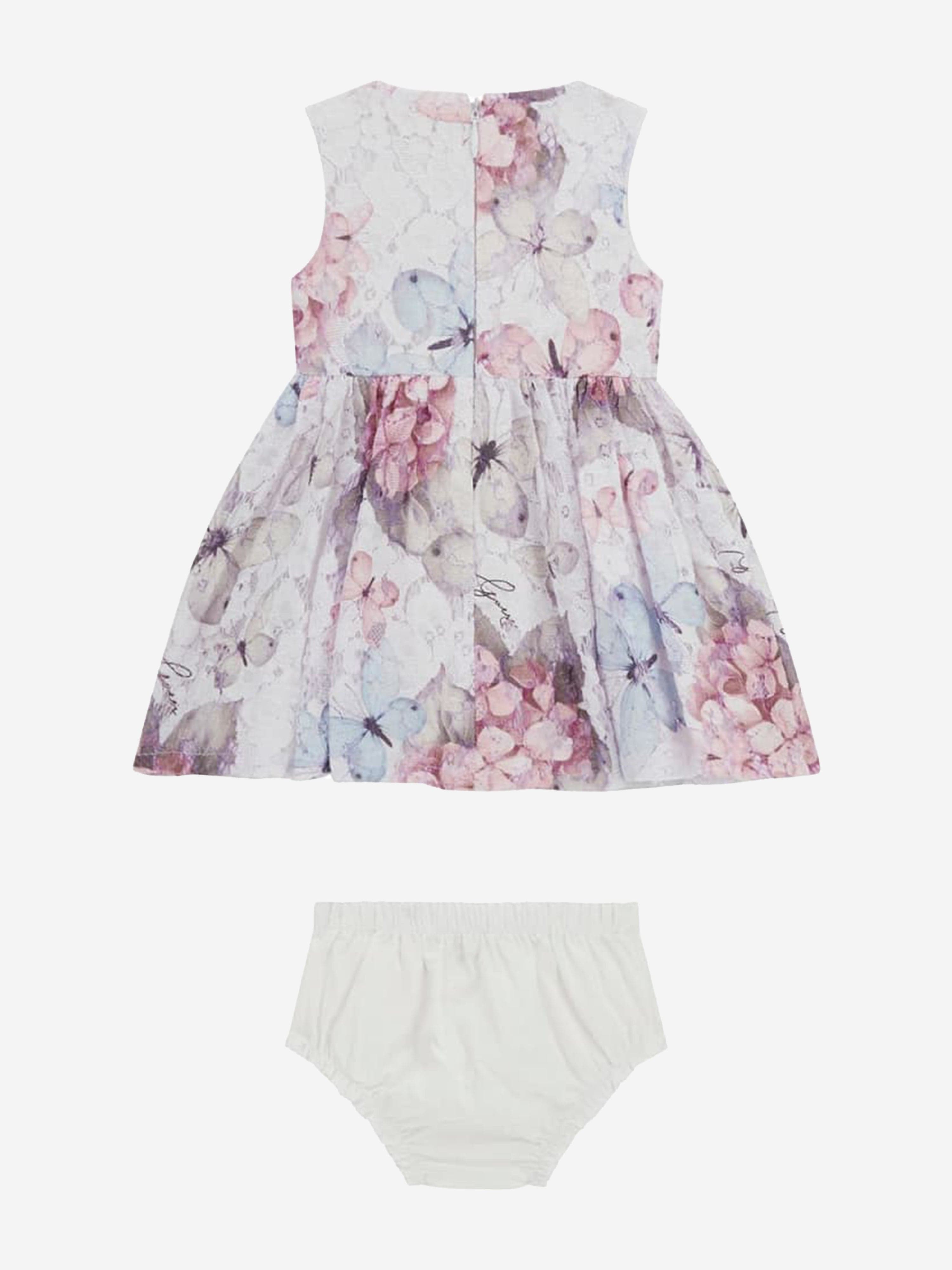 Baby Girls Butterfly Dress in Multicolour