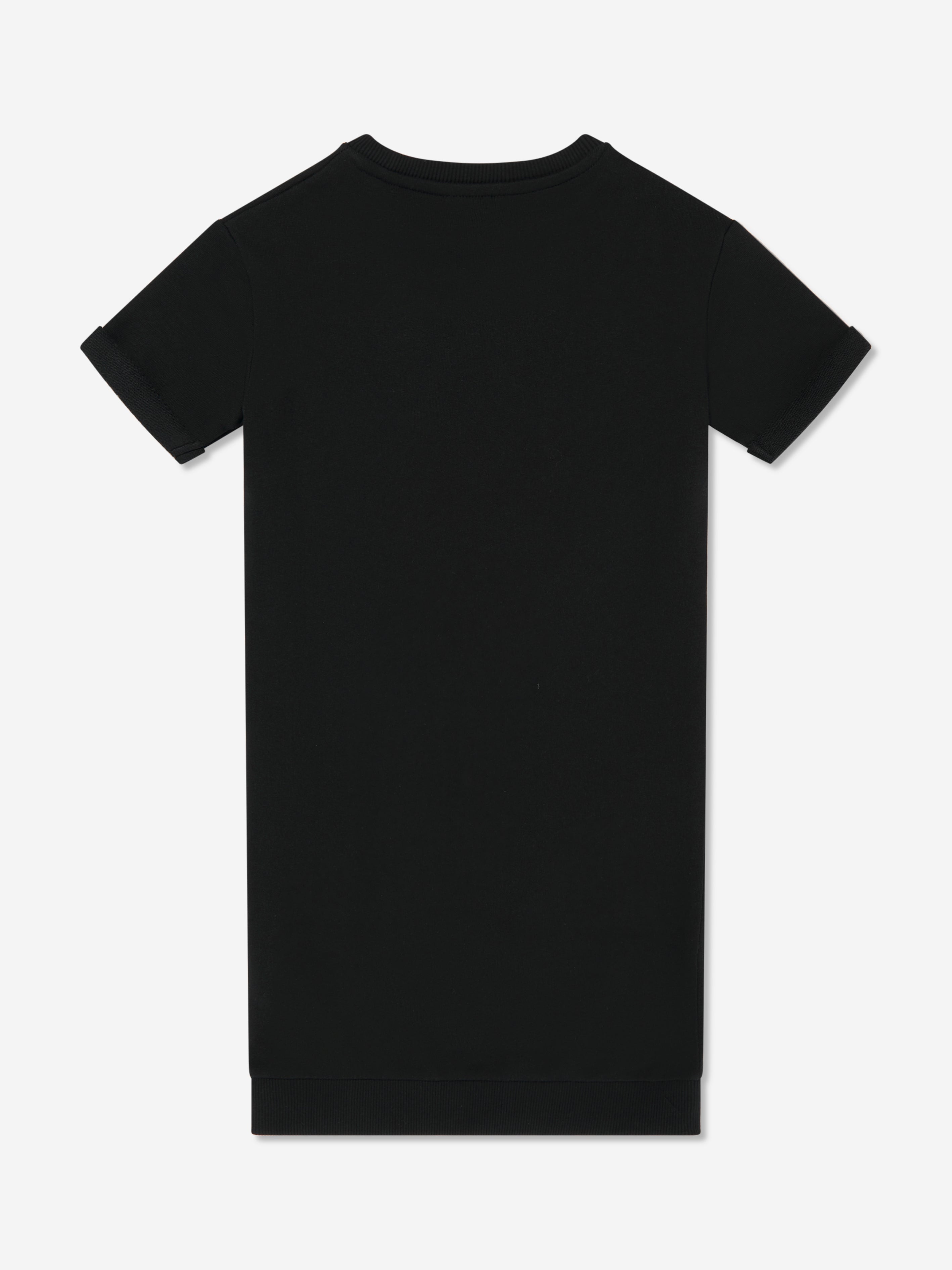 Girls Logo Sweater Dress in Black