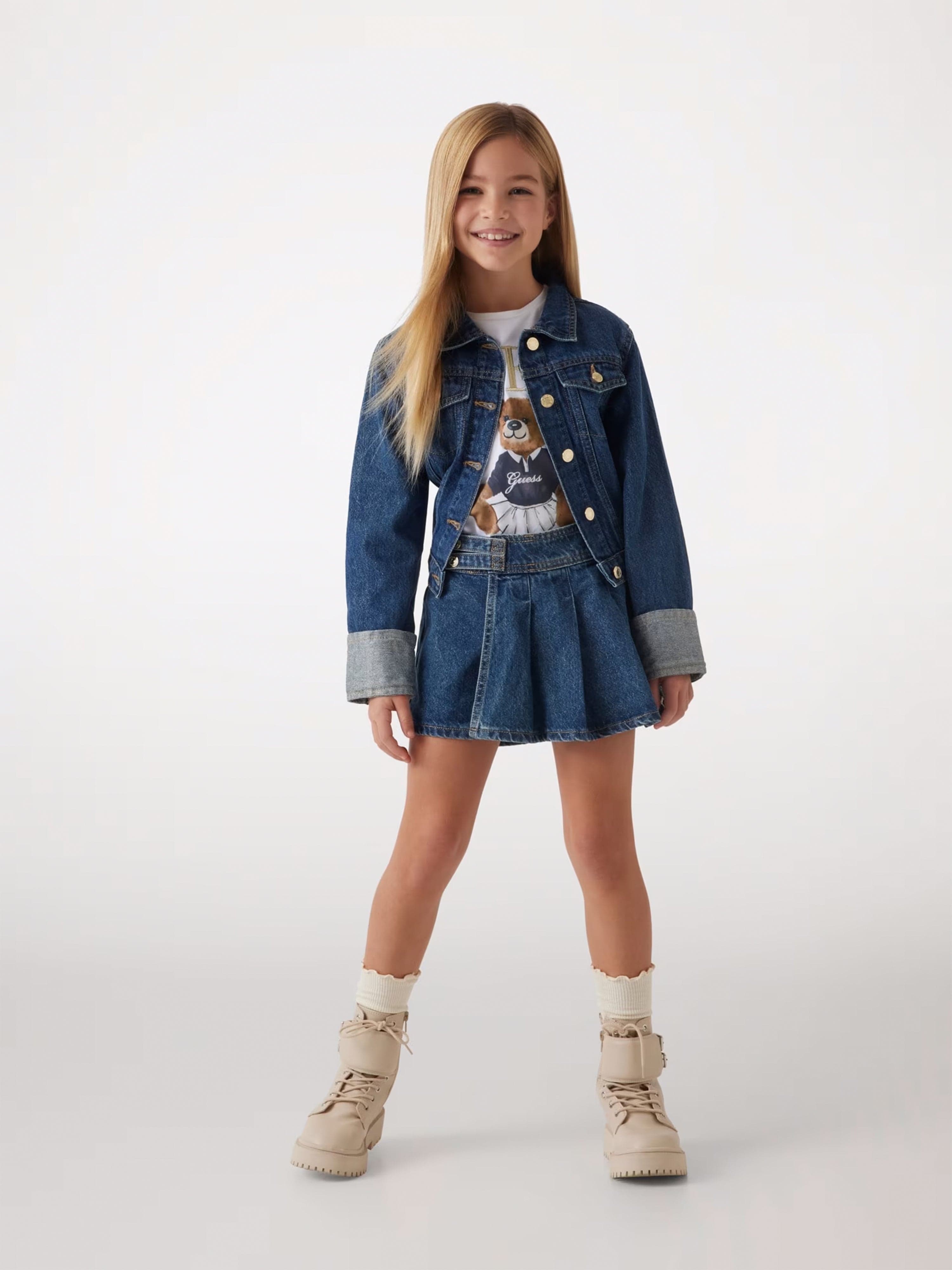 Girls Denim Jacket in Blue